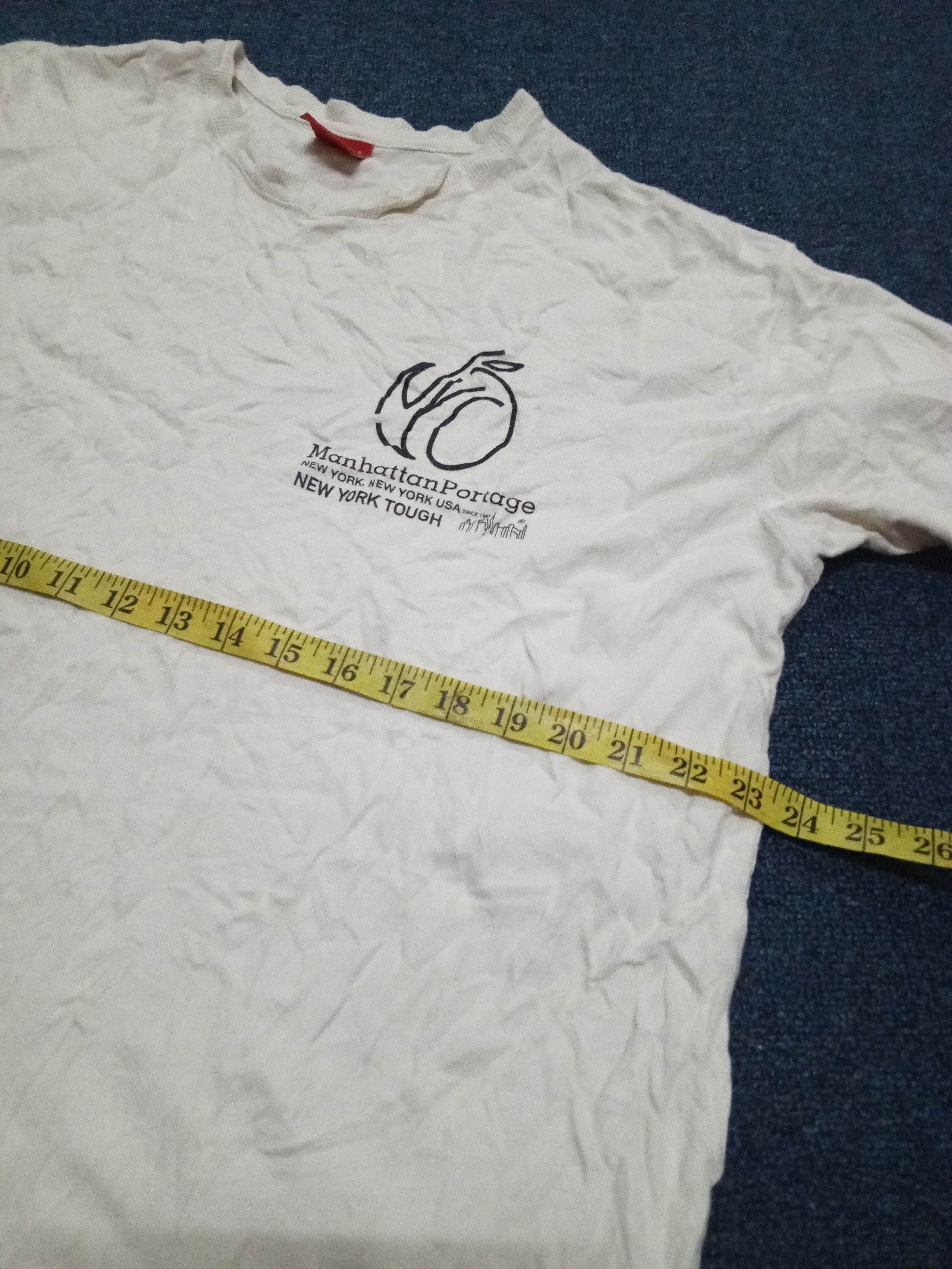 Manhattan Portage Manhattan portage white tee rare Size US L / EU 52-54 / 3 - 6 Thumbnail