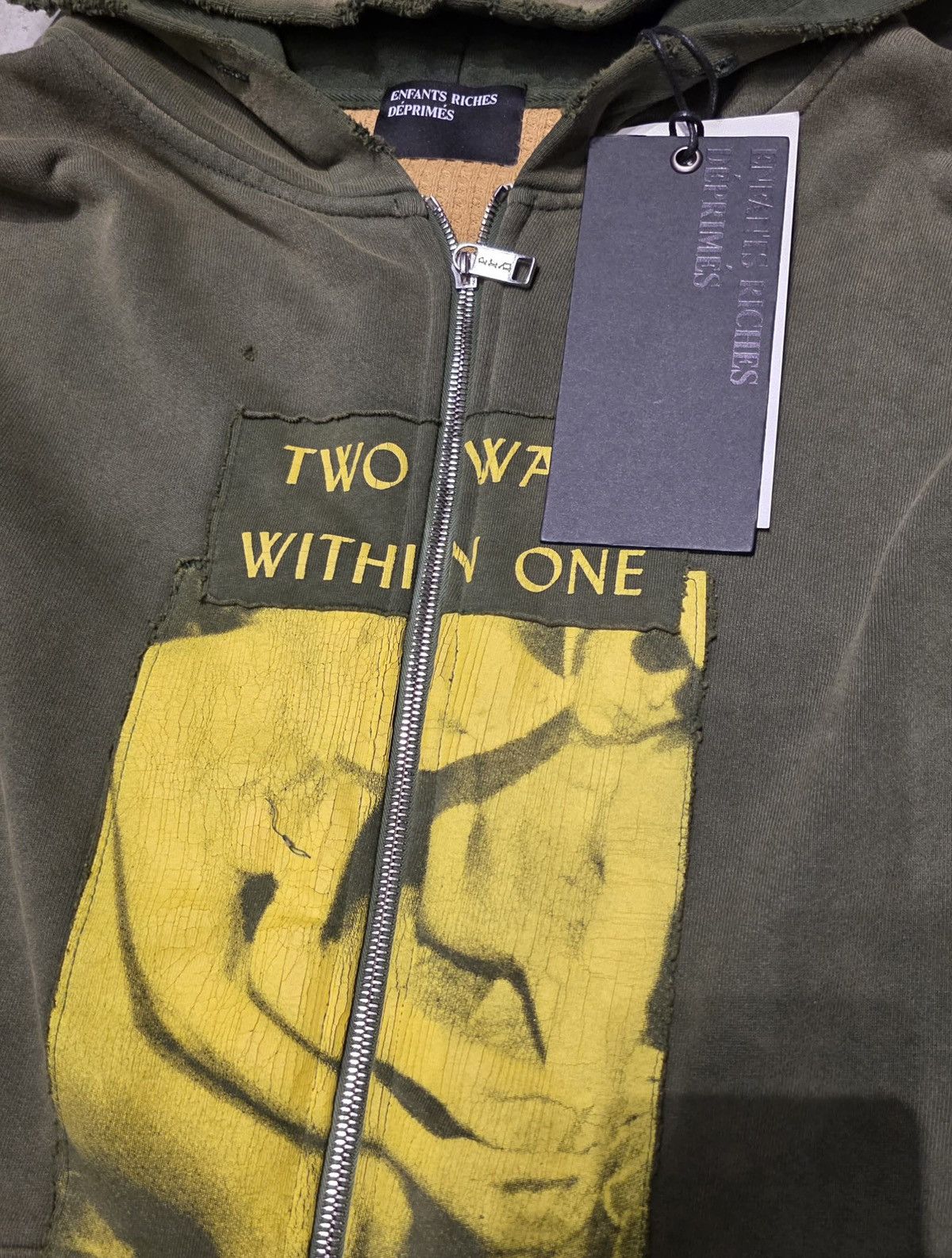 Enfants Riches Deprimes TWO WARS WITHIN ONE ASSEMBLAGE ZIP HOODIE Size US XXL / EU 58 / 5 - 3 Thumbnail