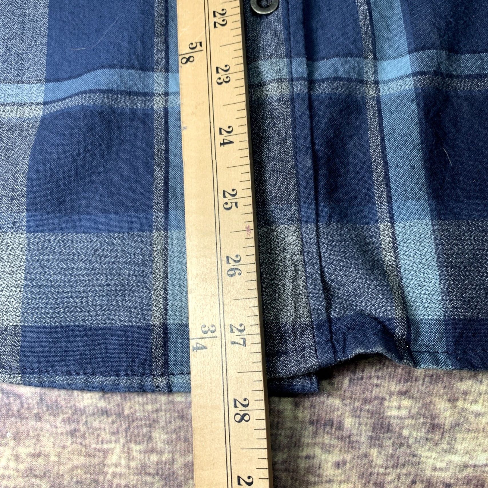 Vintage Overdrive Men's Flannel Shirt Blue Gray Plaid Size Medium Size US M / EU 48-50 / 2 - 5 Thumbnail