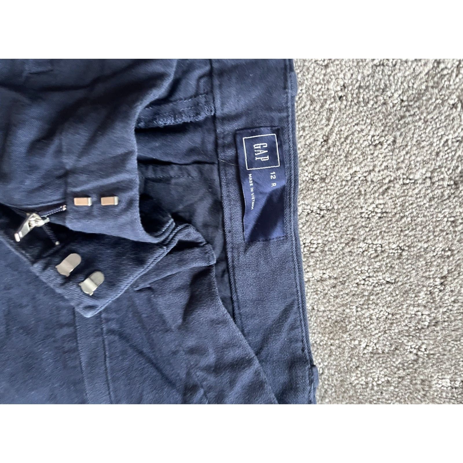 Gap GAP Women Pants Skinny Ankle Size 12 Regular Navy Blue Stretch Cotton Blend Denim 25in Inseam Womens Size 34" / US 12 / IT 48 - 5 Thumbnail