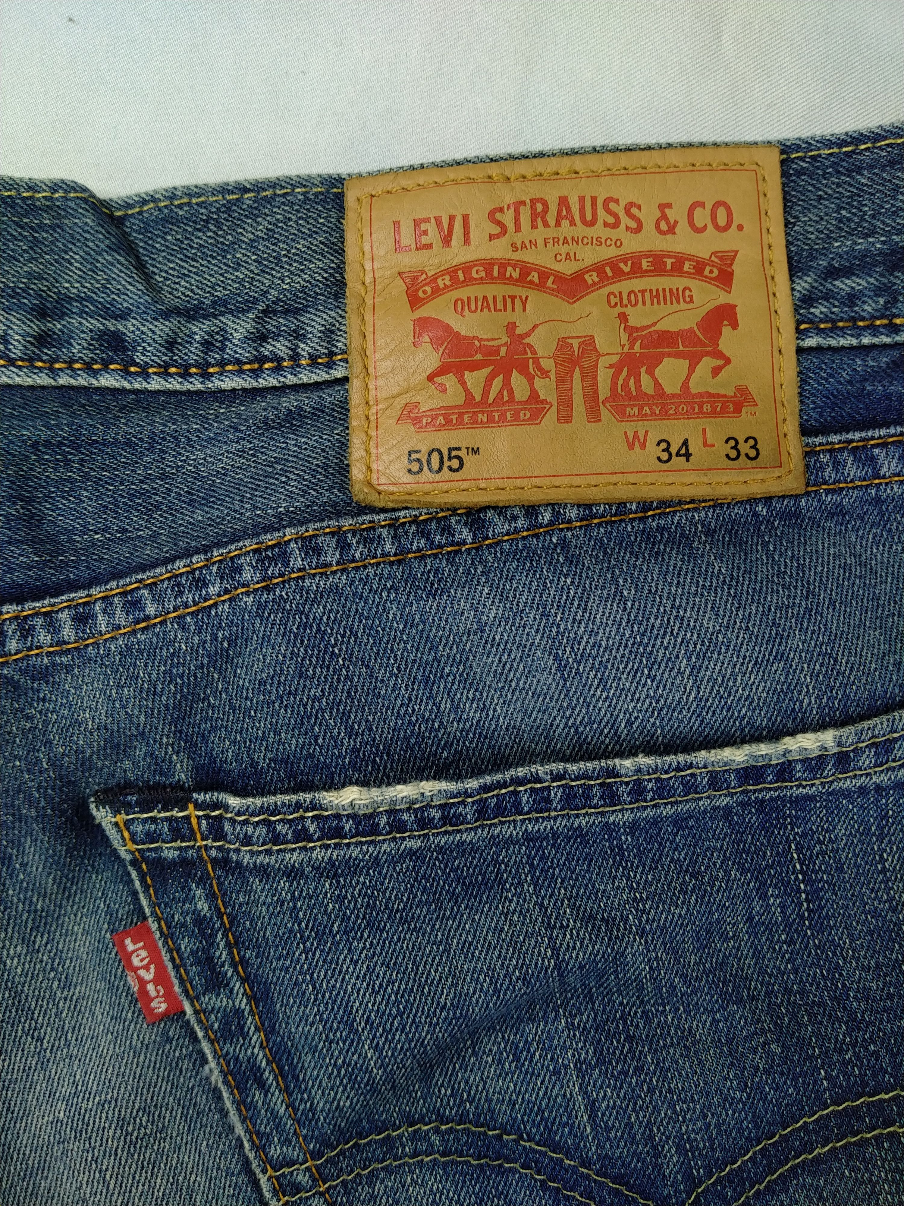 Levi's Dirty Levi's 505 Whisker Denim 34 x 30 -JN650 Size US 34 / EU 50 - 11 Thumbnail