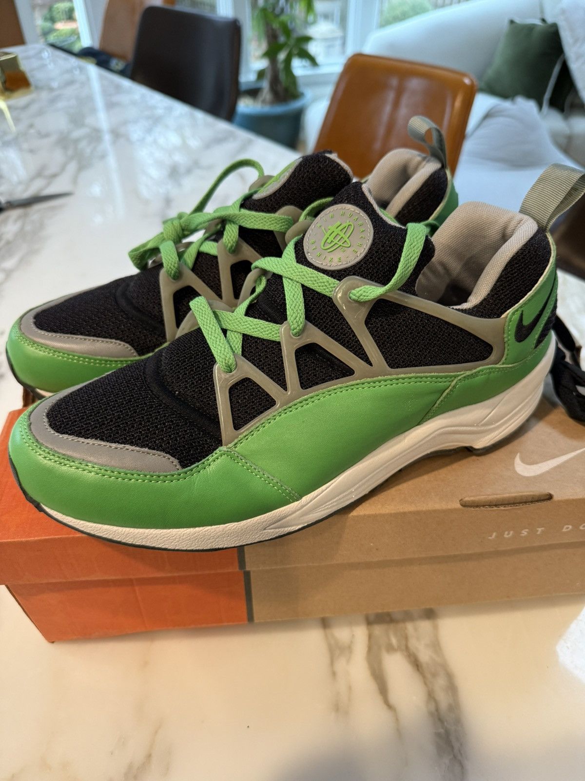 Stussy Nike Air Huarache Light sz11 Green Black Vintage Stussy Size US 11 / EU 44 - 1 Thumbnail