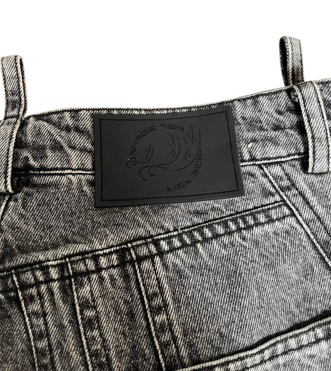 JNCO Junye Jeans baggy style reconstrust faded black distressed Size US 28 / EU 44 - 12 Thumbnail
