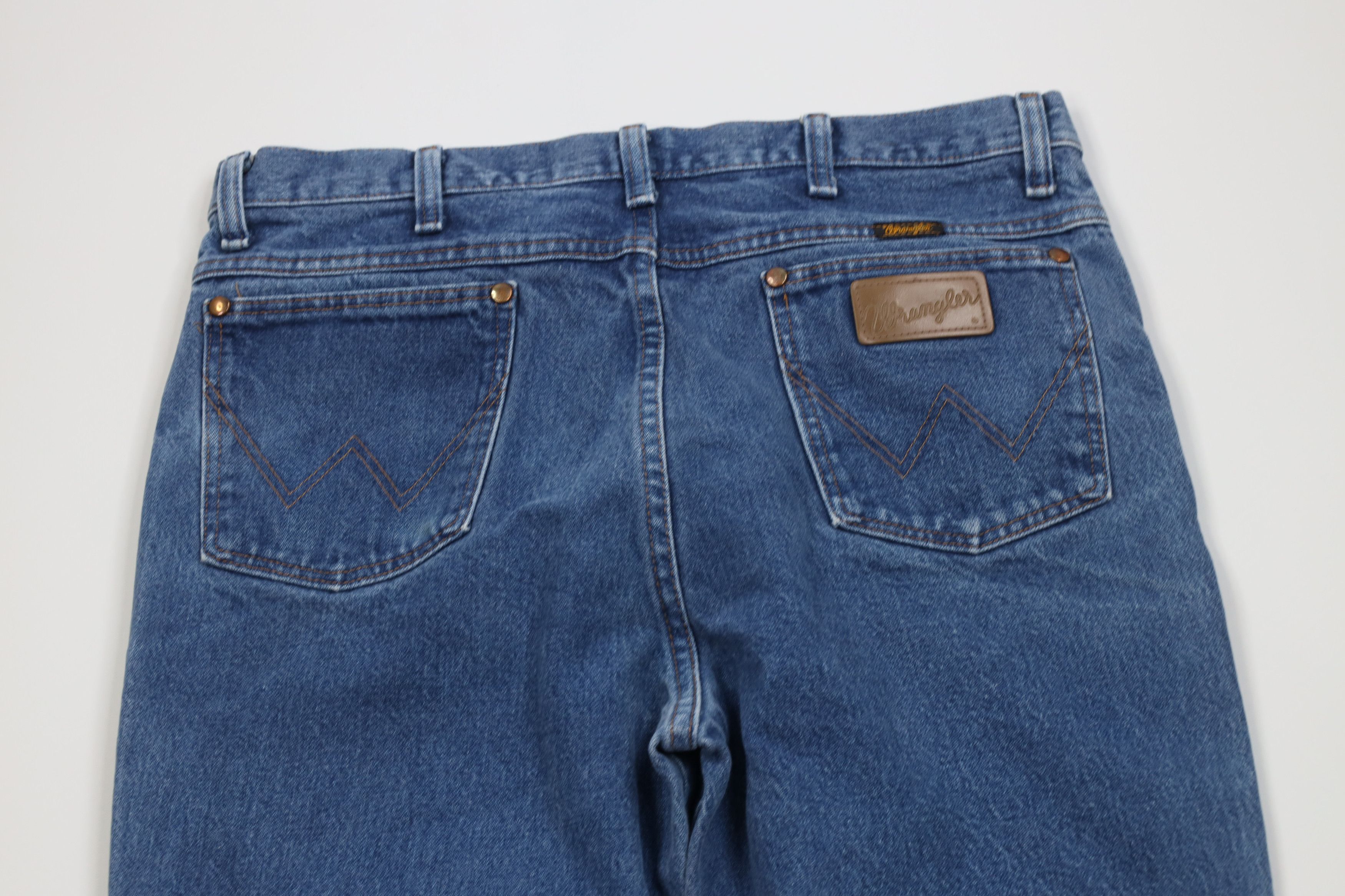 Wrangler Vintage 90s Wrangler Straight Leg Western Denim Jeans Blue Size US 34 / EU 50 - 10 Thumbnail