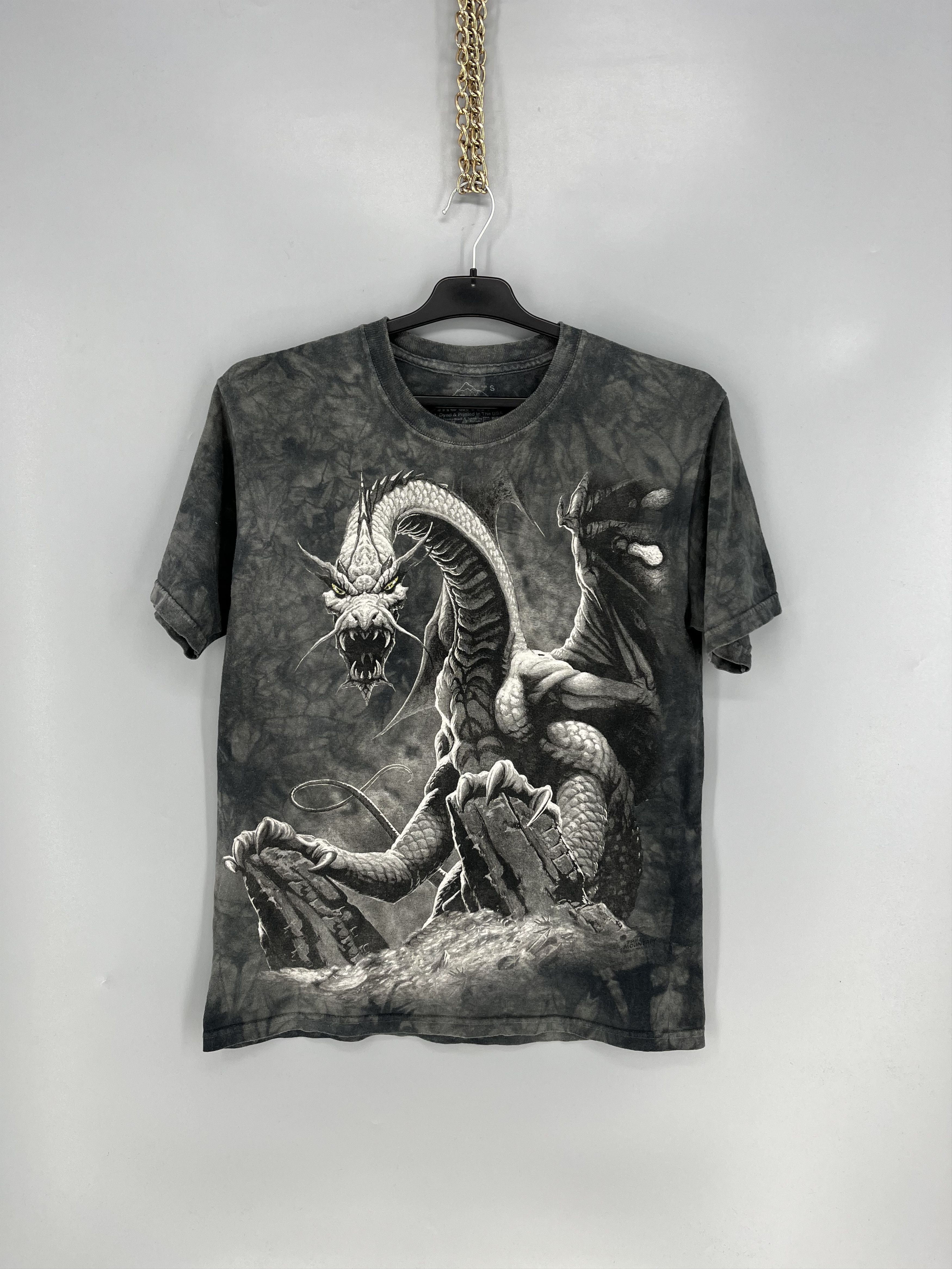 The Mountain The Mountain tee all over print dragon vintage 90s tie dye Size US S / EU 44-46 / 1 - 1 Thumbnail