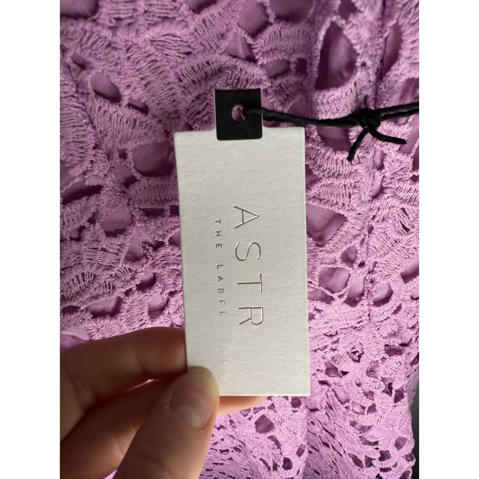 ASTR The Label NWT ASTR the Label Lace Fit & Flare Dress Light Orchid XL Size XL / US 12-14 / IT 48-50 - 10 Thumbnail