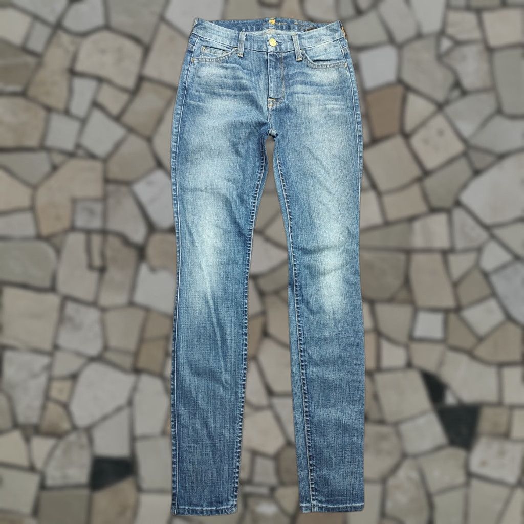 7 For All Mankind VINTAGE 7 For All Mankind Womens Skinny Jeans Blue Denim High Waisted 29 Inseam 25x29 City 90s Mens/Womens Size 42" / US 20 - 1 Thumbnail