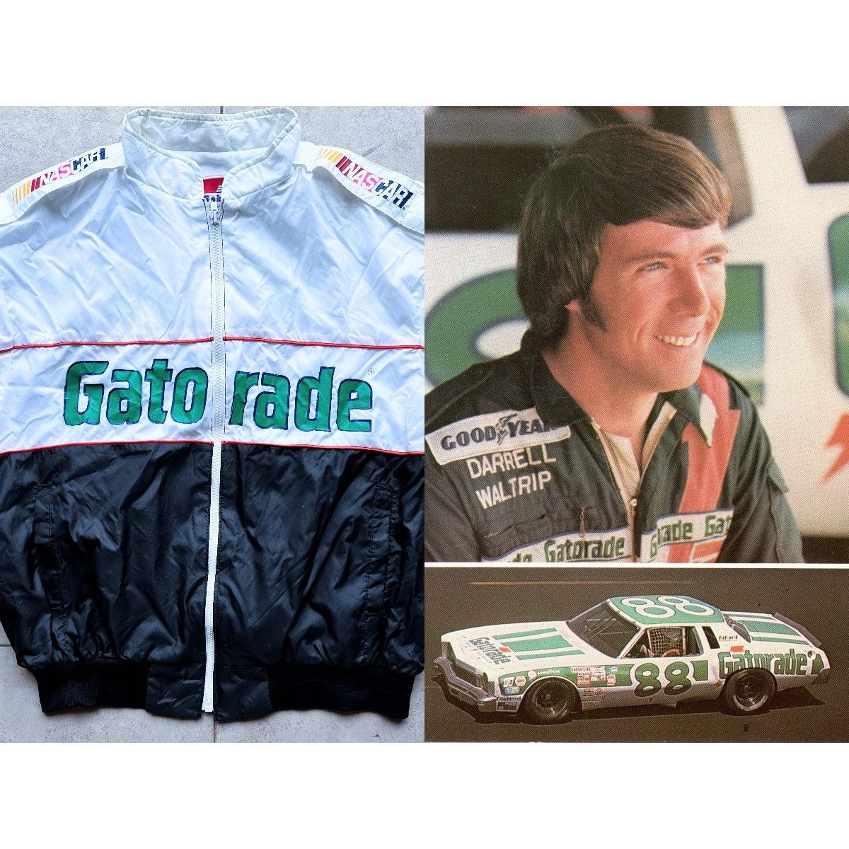 Gatorade × NASCAR GATORADE 80s Racing SWINGSTER windbreaker Waltrip NASCAR vtg Size US XL / EU 56 / 4 - 1 Thumbnail