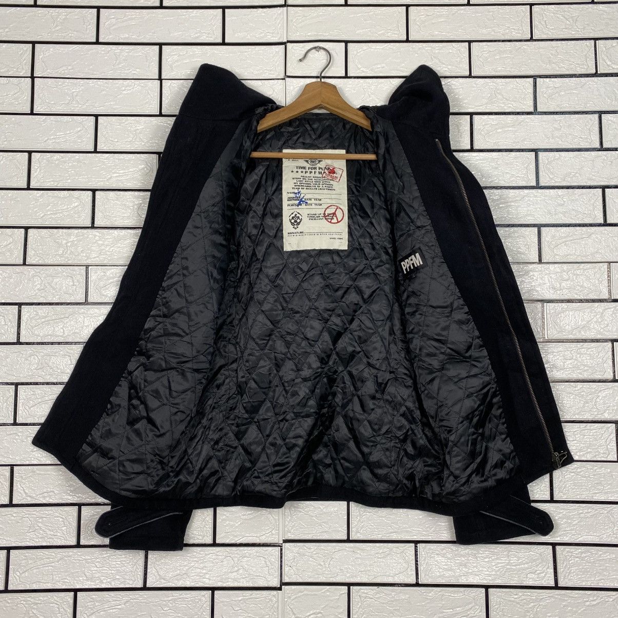 PPFM 📌Biker Wool Duffle Jacket PPFM Bondage Issey Miyake Size US L / EU 52-54 / 3 - 14 Thumbnail