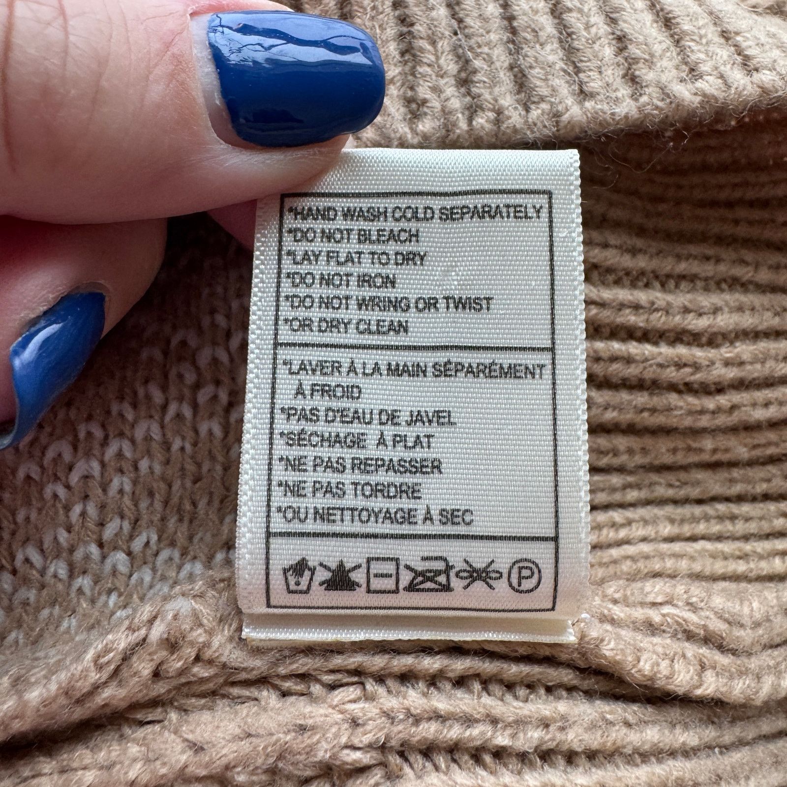 BB Dakota × Other BB Dakota Steve Madden Cable Knit Sweater Tan Cream Sz S Size S / US 4 / IT 40 - 8 Thumbnail