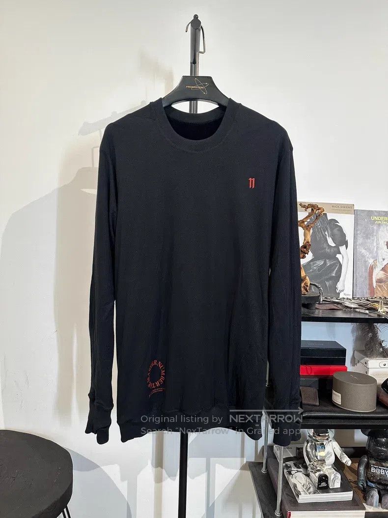 Boris Bidjan Saberi Boris Bidjan Saberi Double-sided velvet printed crewneck s Size XXS / US 00 / IT 34 - 2 Thumbnail