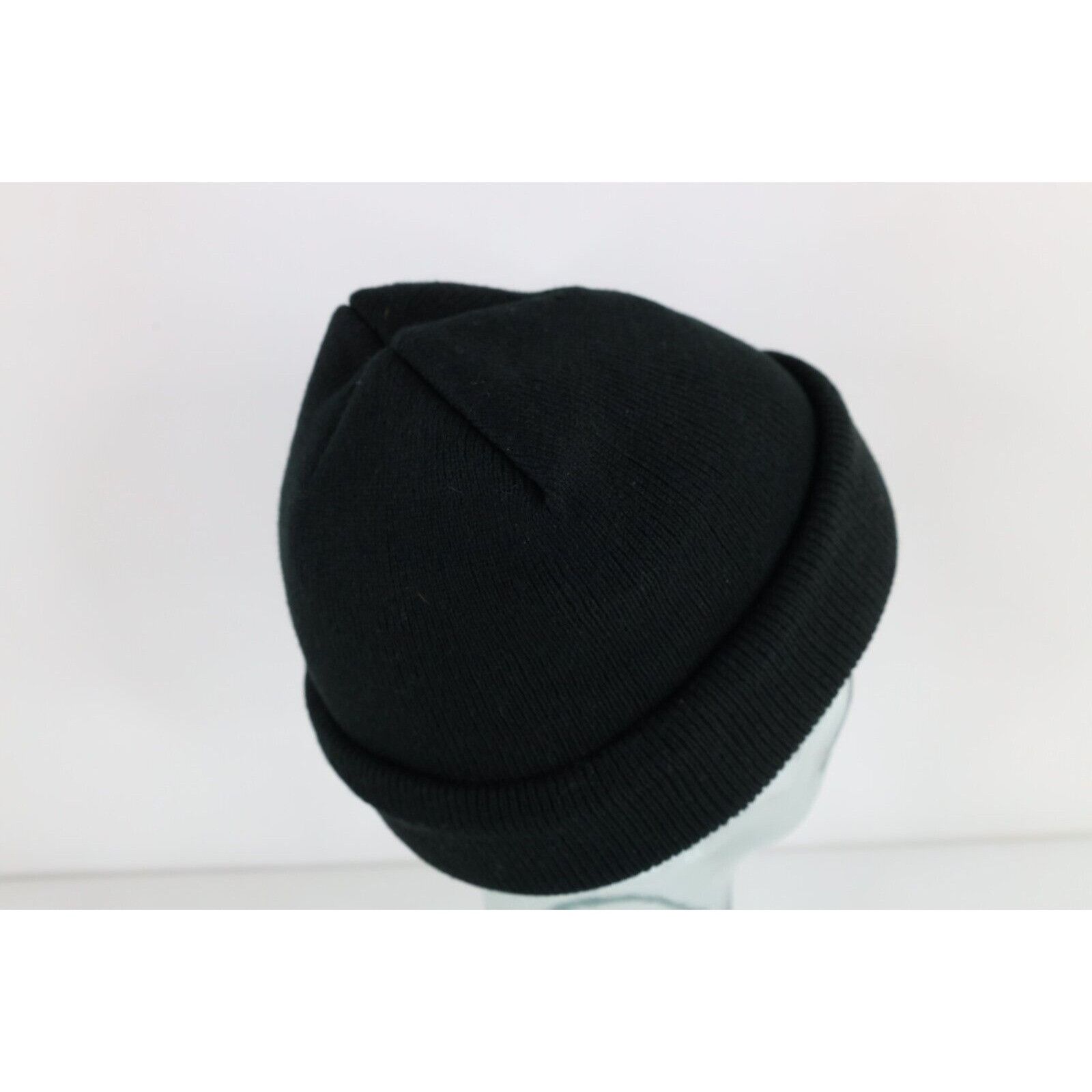 Vintage Vintage 90s Streetwear Blank Double Wall Chunky Knit Beanie Size ONE SIZE - 4 Thumbnail