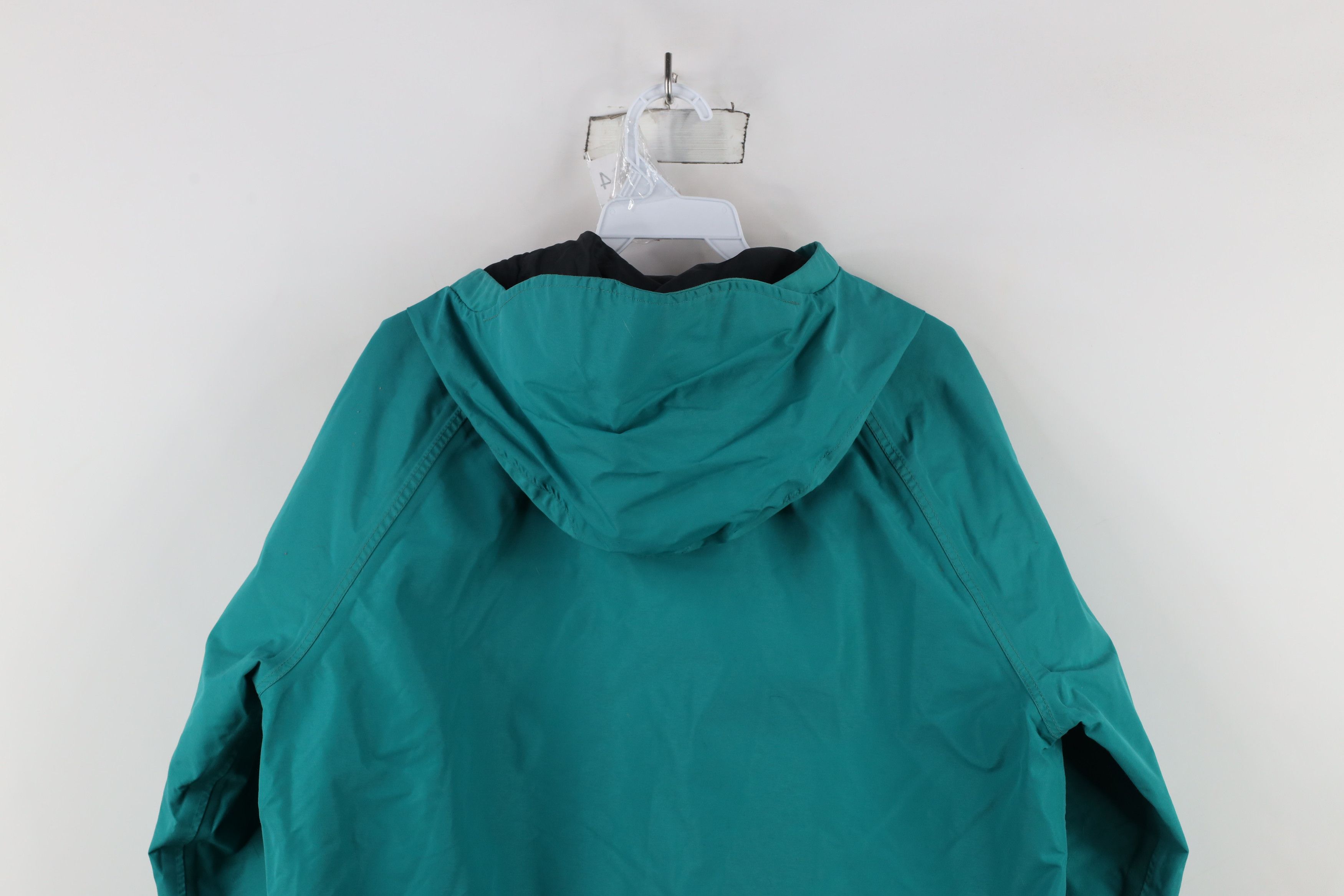 Cabelas × Vintage Vintage 80s 90s Cabelas Hooded Rain Jacket Teal USA Size US M / EU 48-50 / 2 - 12 Thumbnail