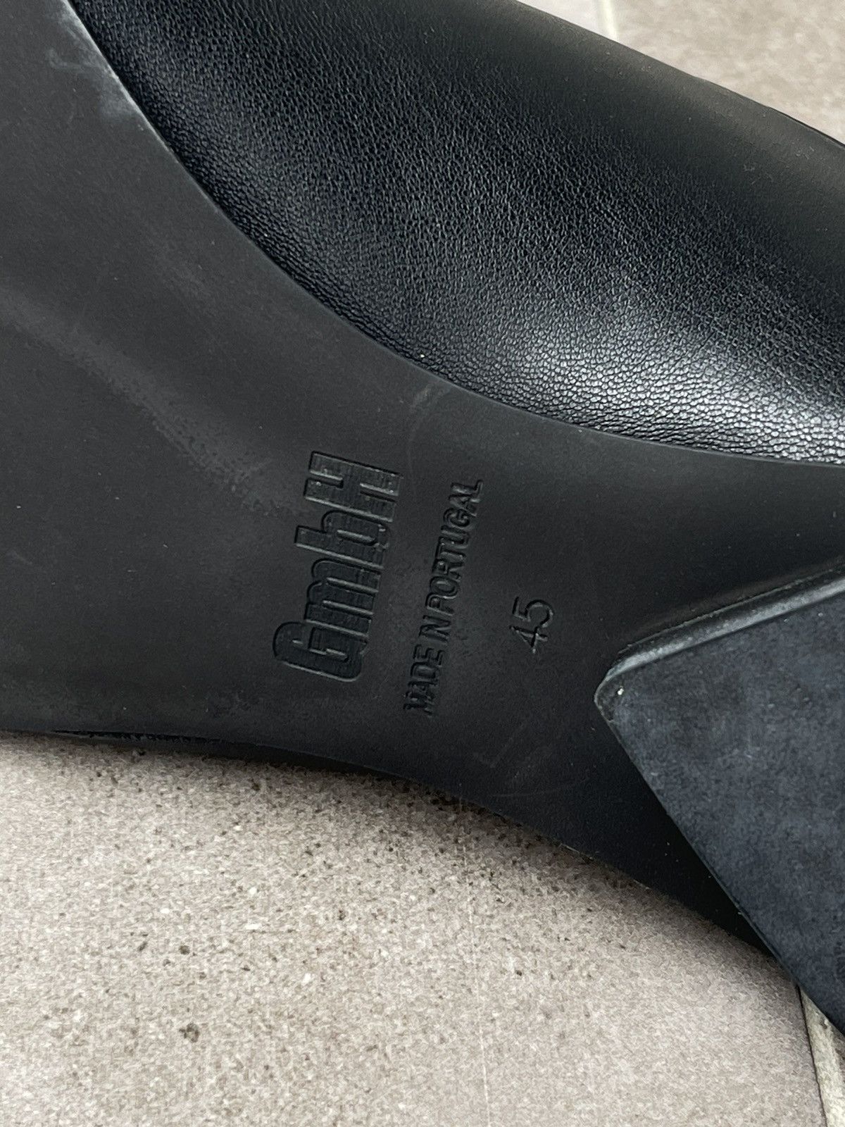 GmbH !DS! SS23 GMBH Jamal Slit Black Pleather Mules Size US 12 / EU 45 - 18 Thumbnail