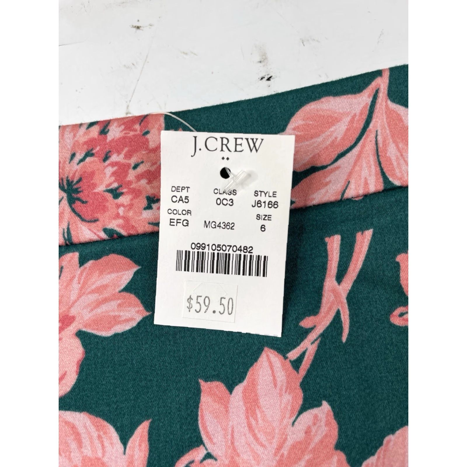 J.Crew NWT J.Crew Pencil Skirt Green Pink Floral Lined Skirt Womens Size 6 Size 28" / US 6 / IT 42 - 2 Thumbnail
