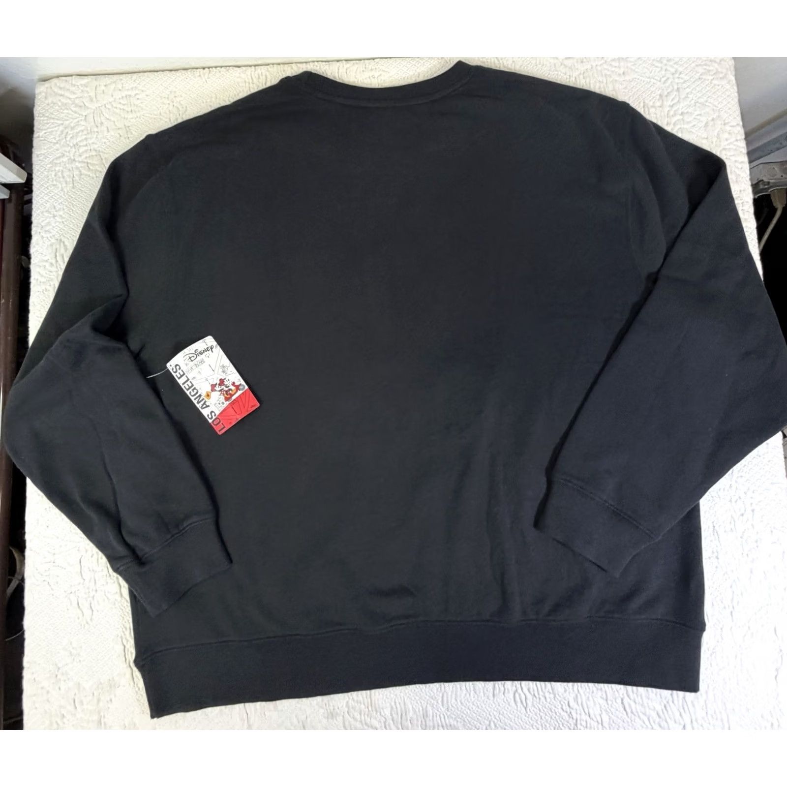Disney Disney Mickey Mouse Black XL Unisex Sweatshirt Pullover Crew Neck Chenille Embroidered Logo NWT Merchants Los Angeles Graphic Print Cartoon Comics Size US XL / EU 56 / 4 - 3 Thumbnail