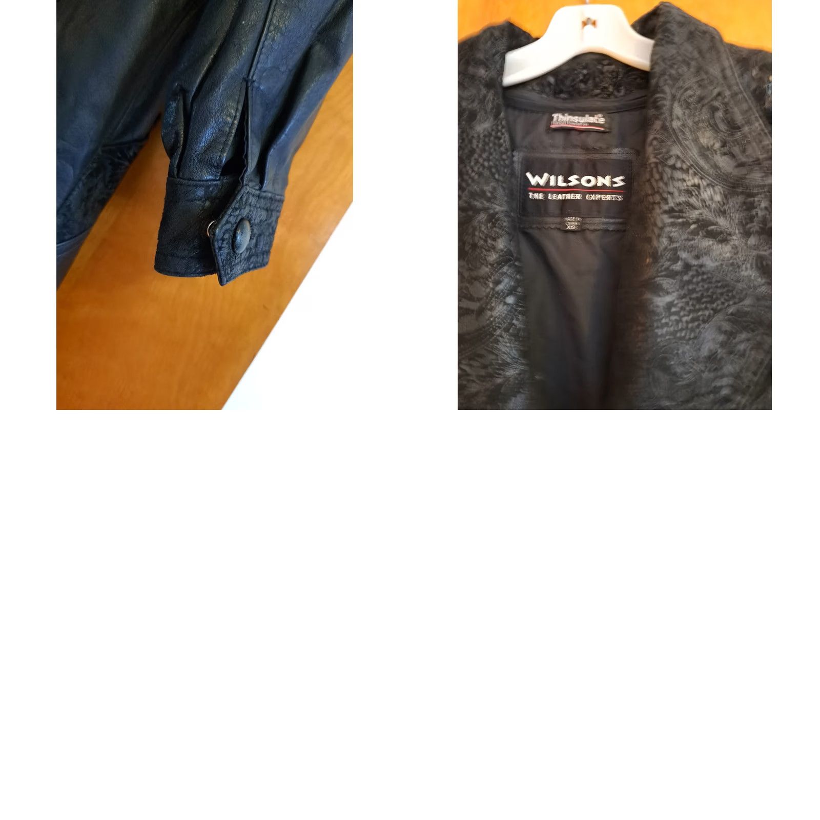 Wilson Wilson Coat Women Long Black Suede Embroidered Leather X-Small Trench Bohemian Party/Cocktail Size XS / US 0-2 / IT 36-38 - 8 Thumbnail