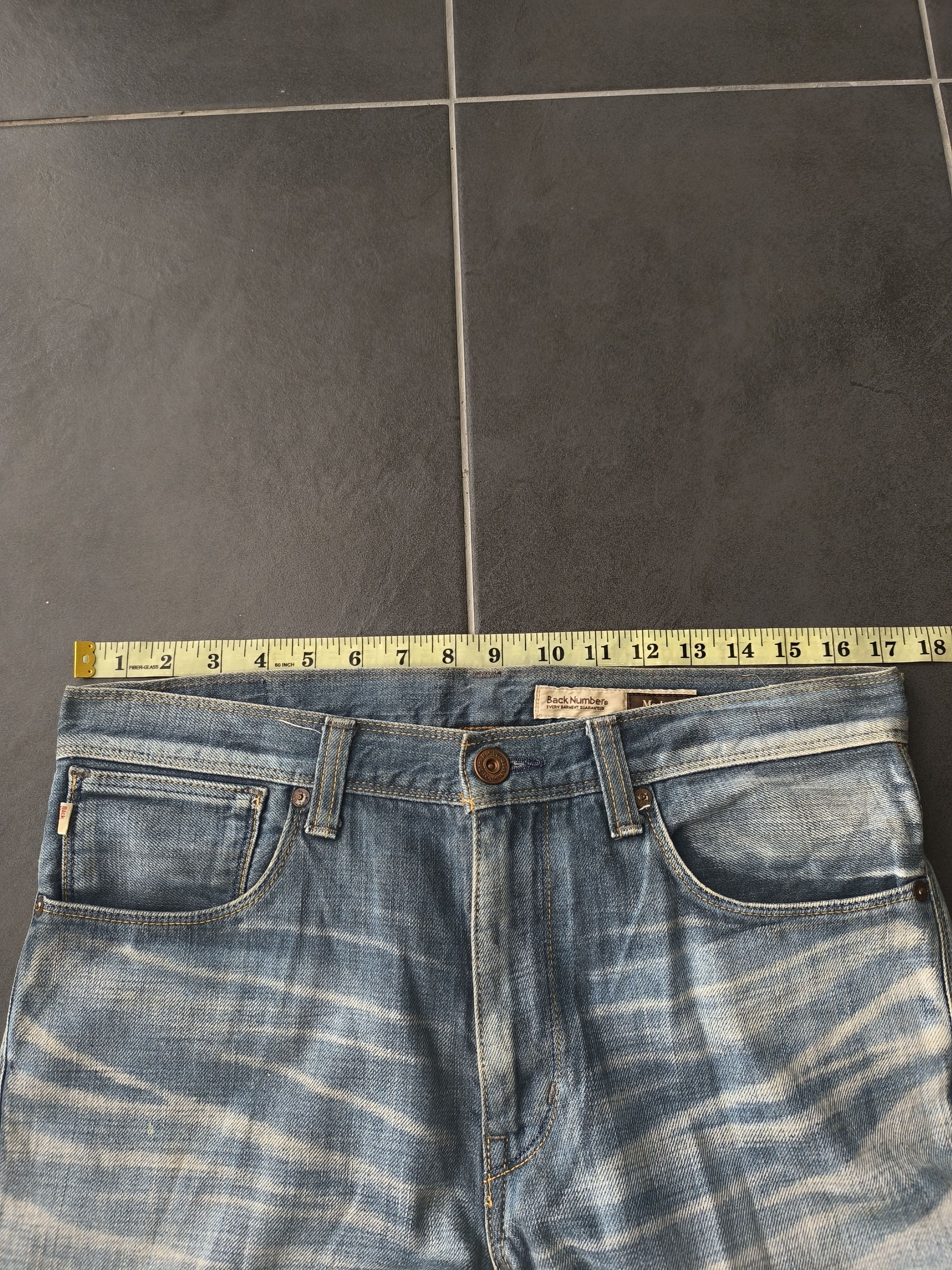 If Six Was Nine × Japanese Brand × Le Grande Bleu (L.G.B.) FLARE JEANS BUCKLE BACK NUMBER JEANS Size US 34 / EU 50 - 12 Thumbnail
