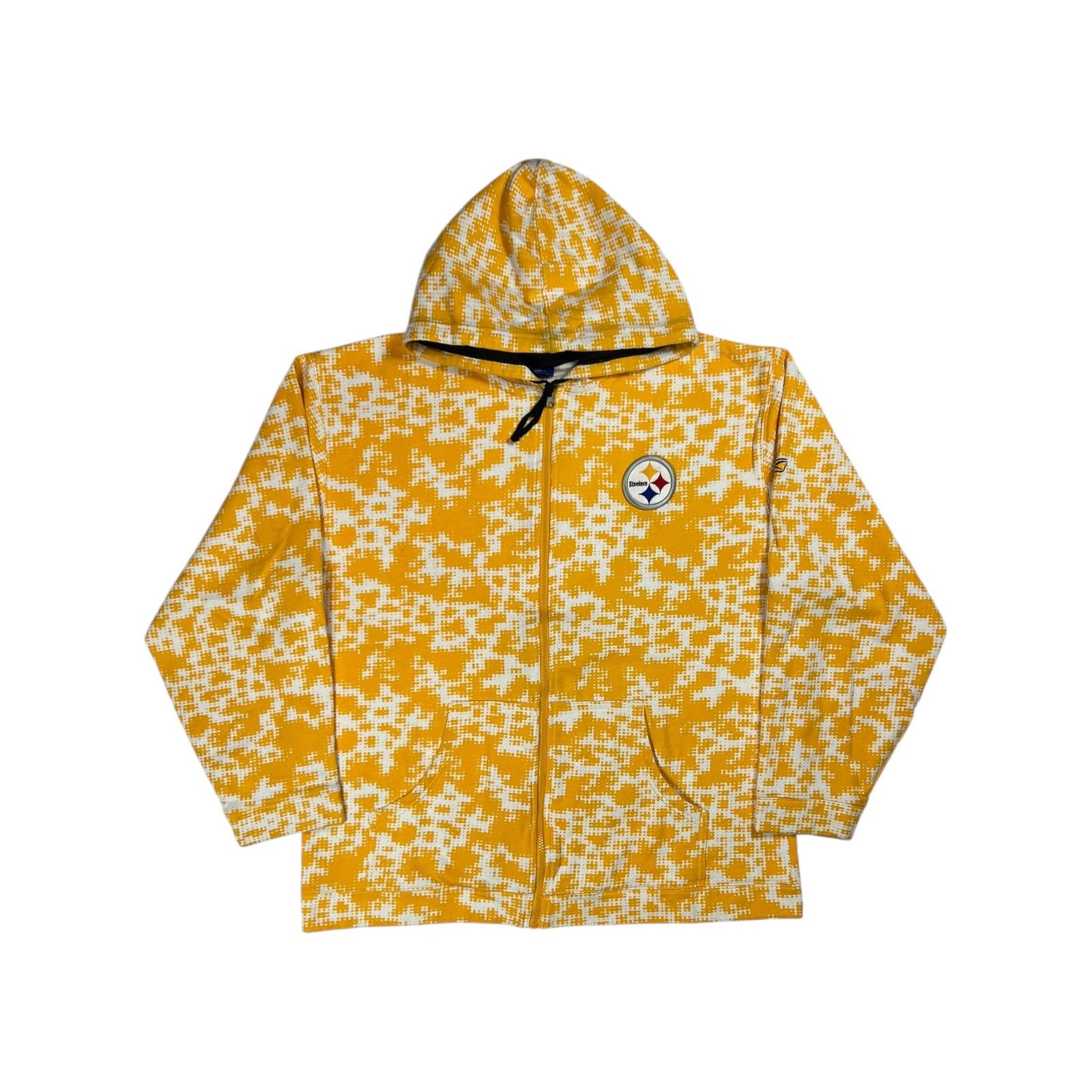 NFL × Reebok × Vintage Vintage Reebok Pittsburgh Steelers digi camo zip up hoodie Size US XL / EU 56 / 4 - 1 Thumbnail