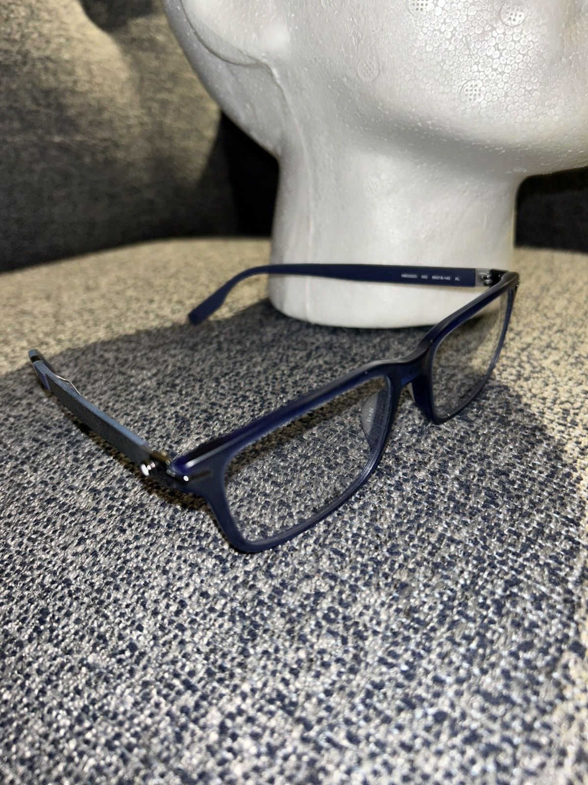 Montblanc Montblanc MB0252O 002 Blue Acetate Eyeglasses 56mm Size ONE SIZE - 3 Thumbnail