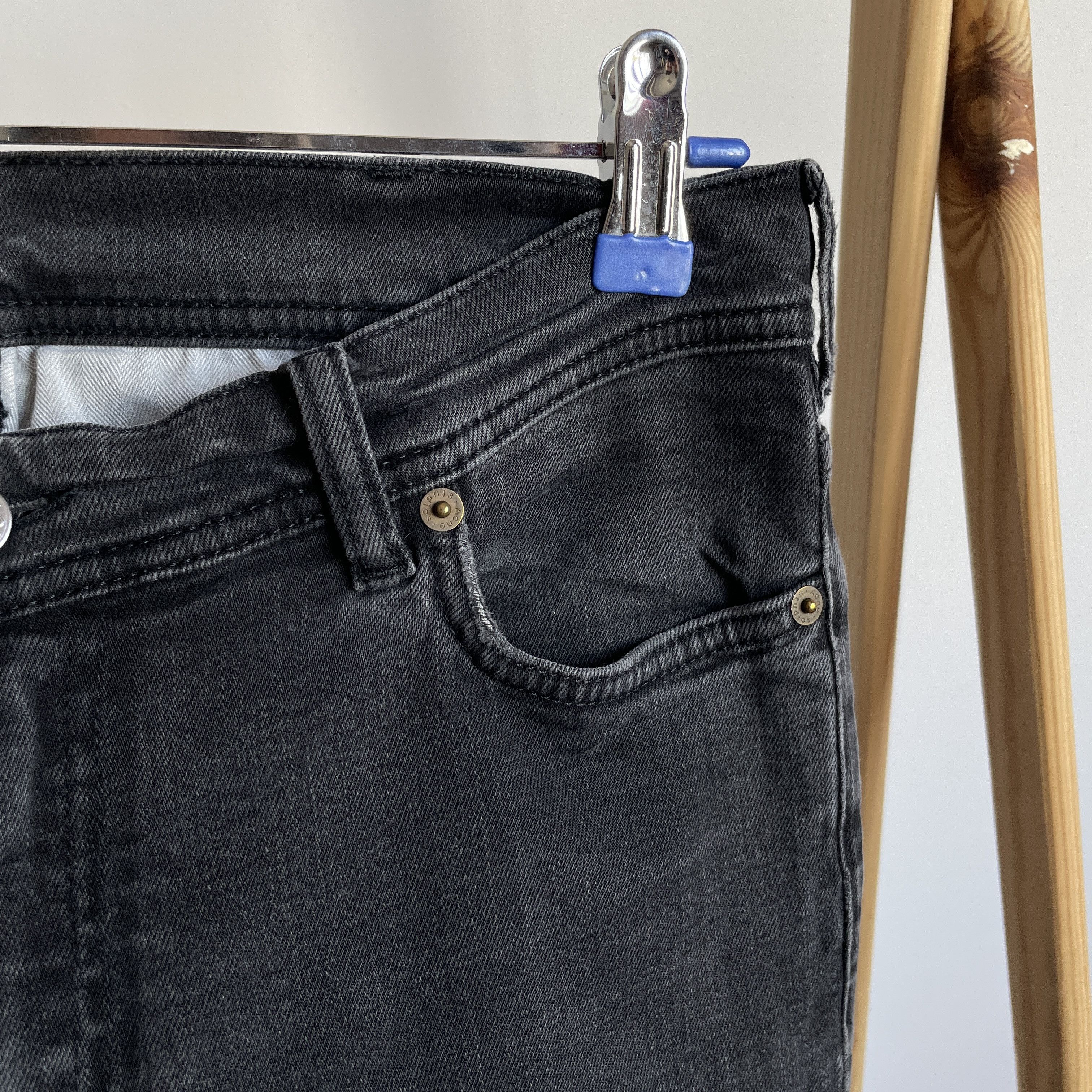 Acne Studios Acne Studios Bla Konst Womens North Used Black Skinny Denim Size 29" - 7 Thumbnail