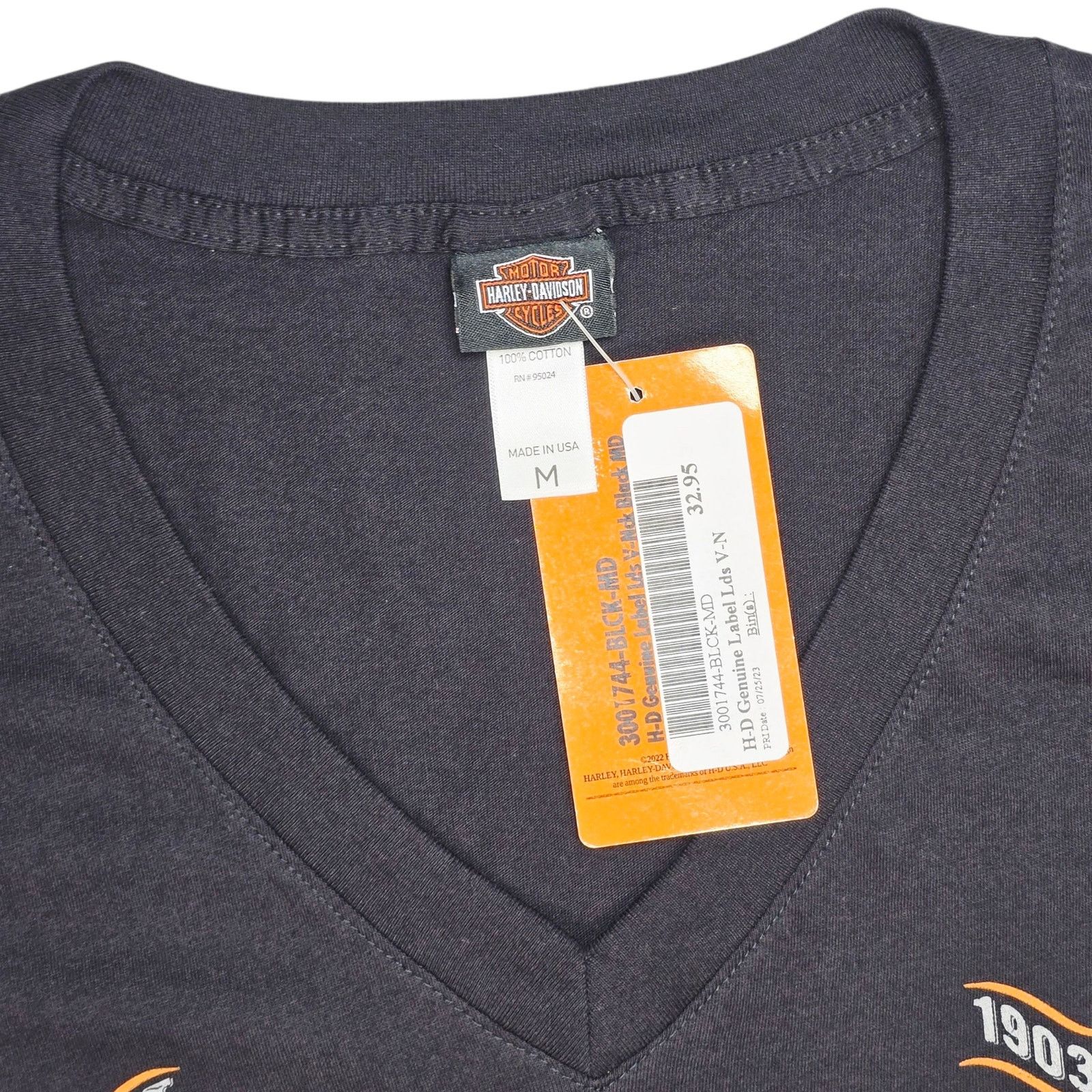 Harley Davidson Harley Davidson Womens Med Black T shirt Milwaukee Power New Size M / US 6-8 / IT 42-44 - 2 Thumbnail