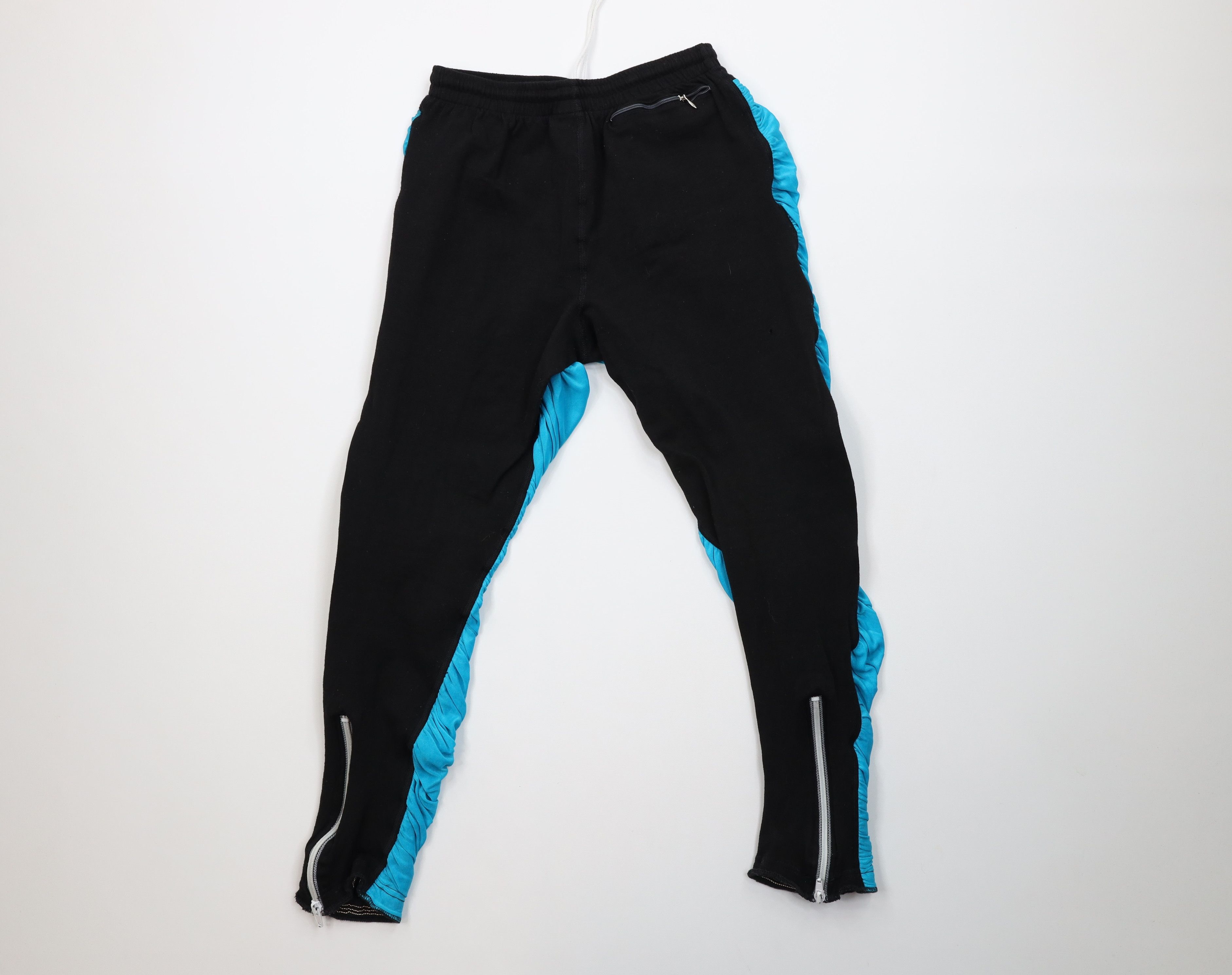 Nike Vintage 80s Nike Sample Ruffled Spandex Leggings Pants USA Size 22" - 9 Thumbnail
