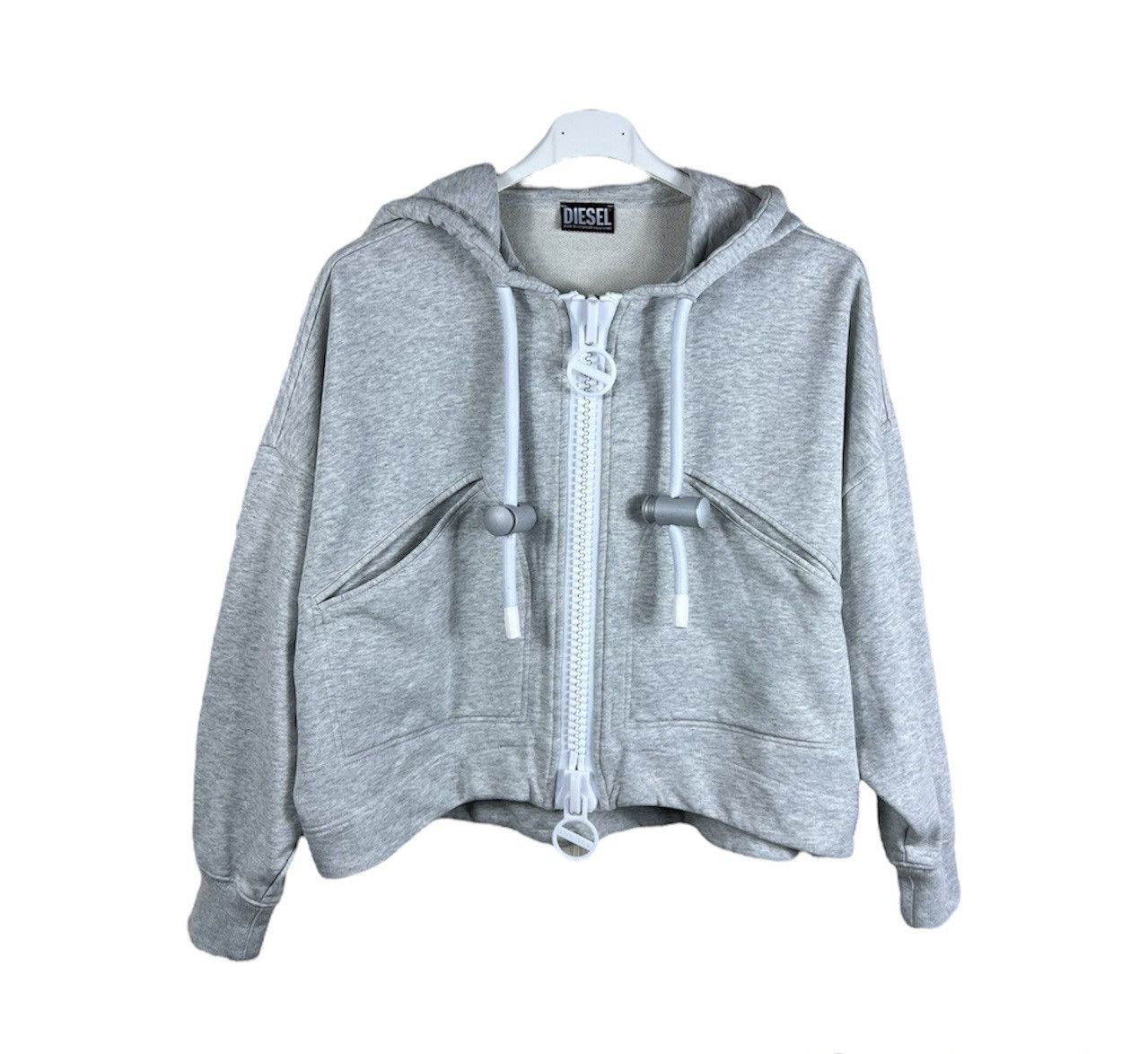 Diesel Diesel F-Croppy-Zip cropped big zip hoodie undersized zipper Size XS / US 0-2 / IT 36-38 - 1 Thumbnail