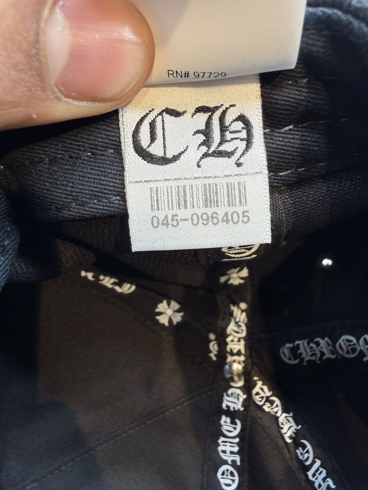 Chrome Hearts Chrome Hearts Horseshoe Denim Baseball Hat Black Size ONE SIZE - 8 Thumbnail