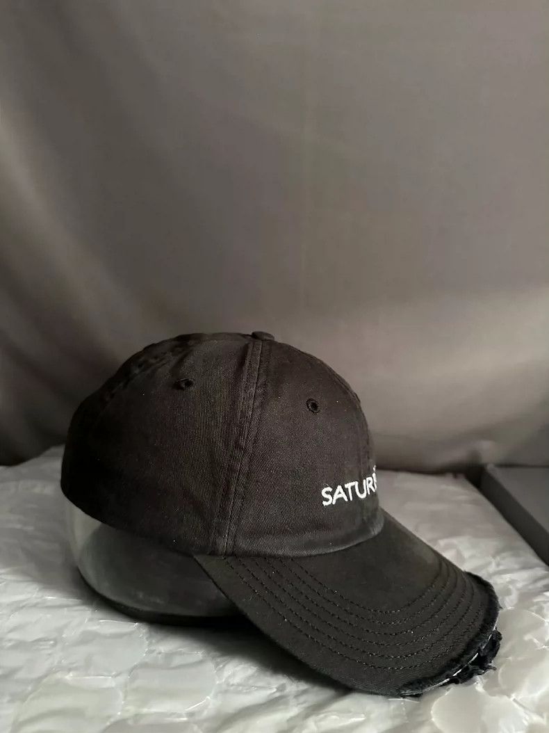 Vetements Vetements 18Aw Saturday distressed satin cap Size ONE SIZE - 2 Thumbnail