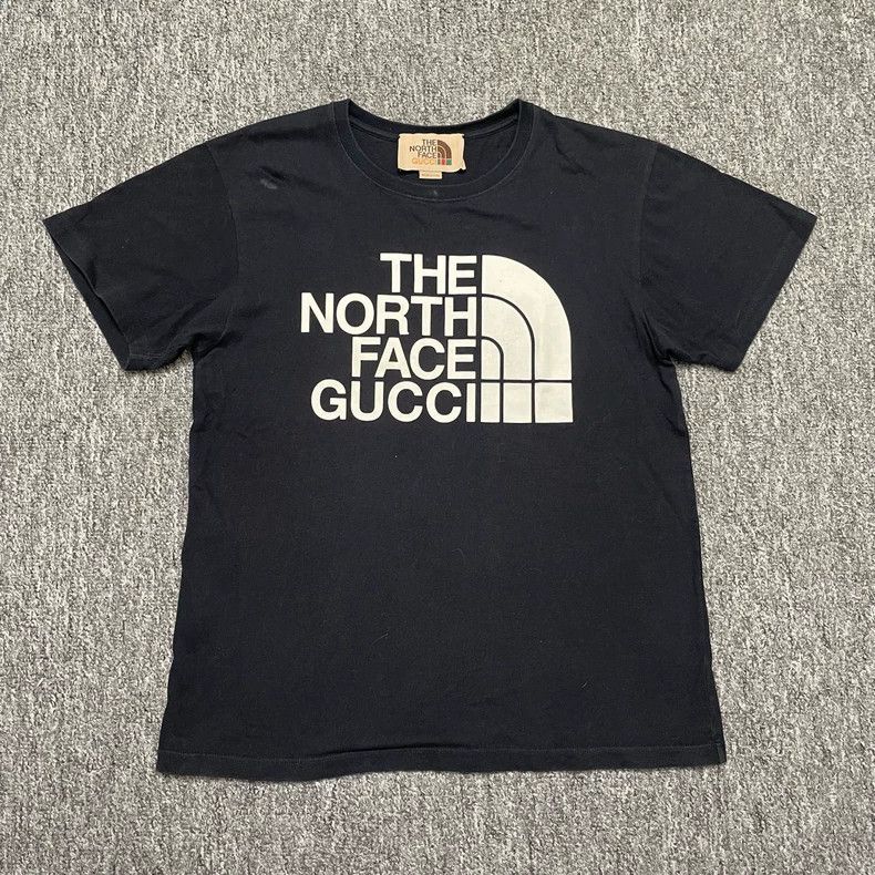 Gucci North Face Gucci Logo Short Sleeve T-Shirt- DMC Size US XXS / EU 40 - 1 Thumbnail