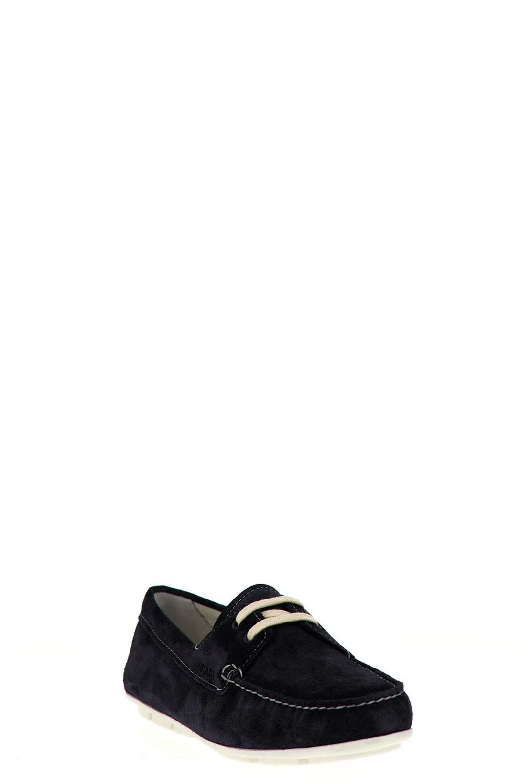 Prada PRADA Driver Blue Leather Loafers New & Authentic Size US 11 / IT 41 - 2 Thumbnail