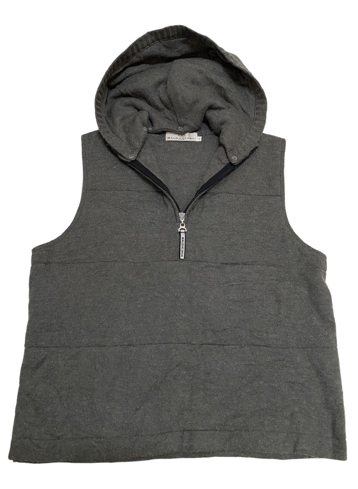 Balenciaga × Vintage Vintage Balenciaga Golf Half Zipper Hoodie Vest (C2) Size US L / EU 52-54 / 3 - 1 Thumbnail
