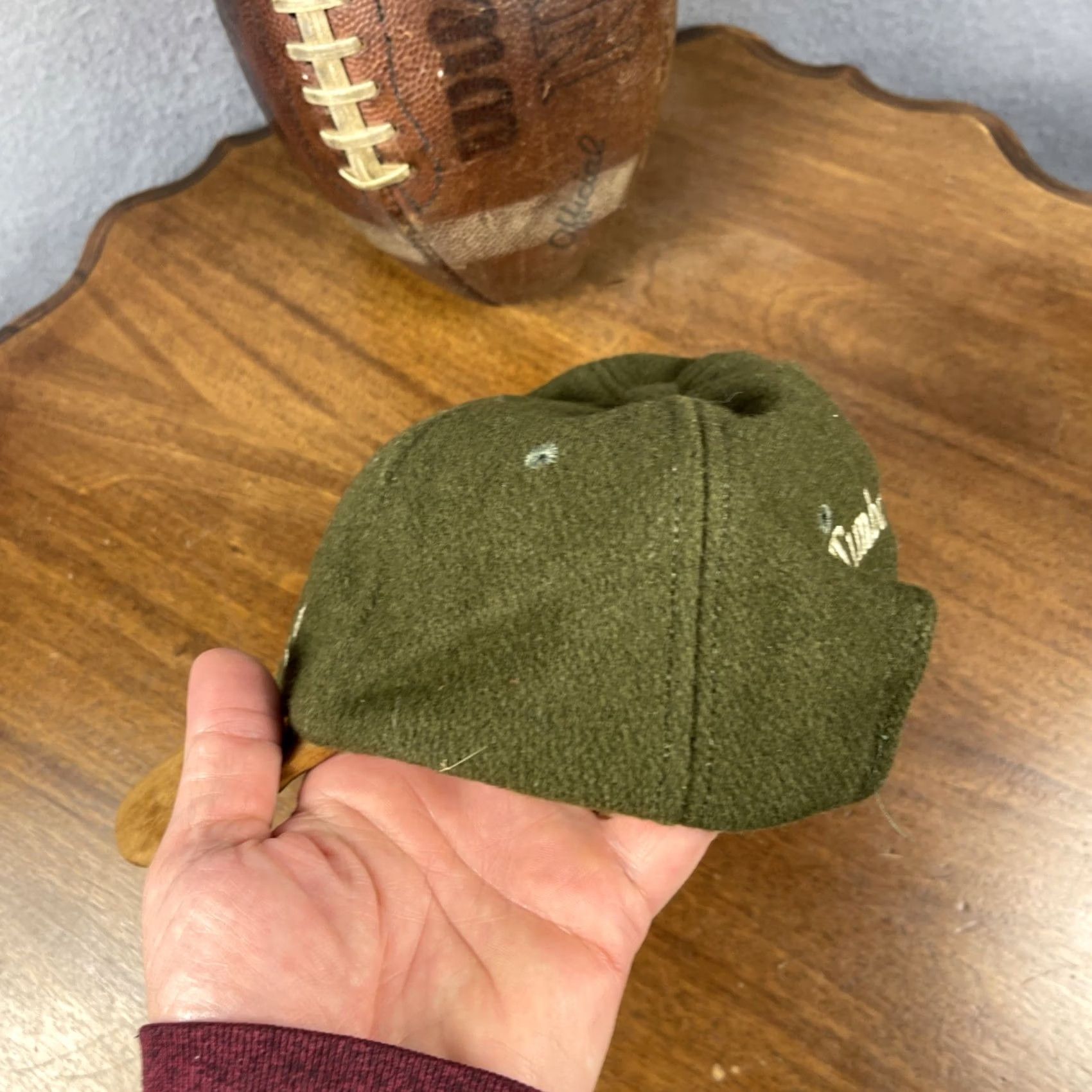 Timberland VINTAGE Timberland Cap Hat Wool Suede Leather One Size Made In USA Weathergear 90s Outdoor USA Size ONE SIZE - 3 Thumbnail