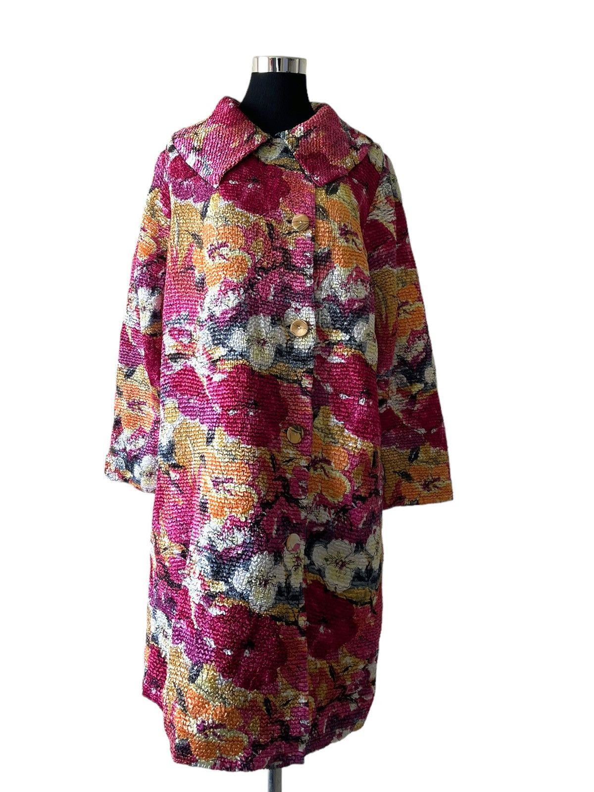 image of Vintage Arte Soie Long Jacket in Pink, Women's (Size Medium)