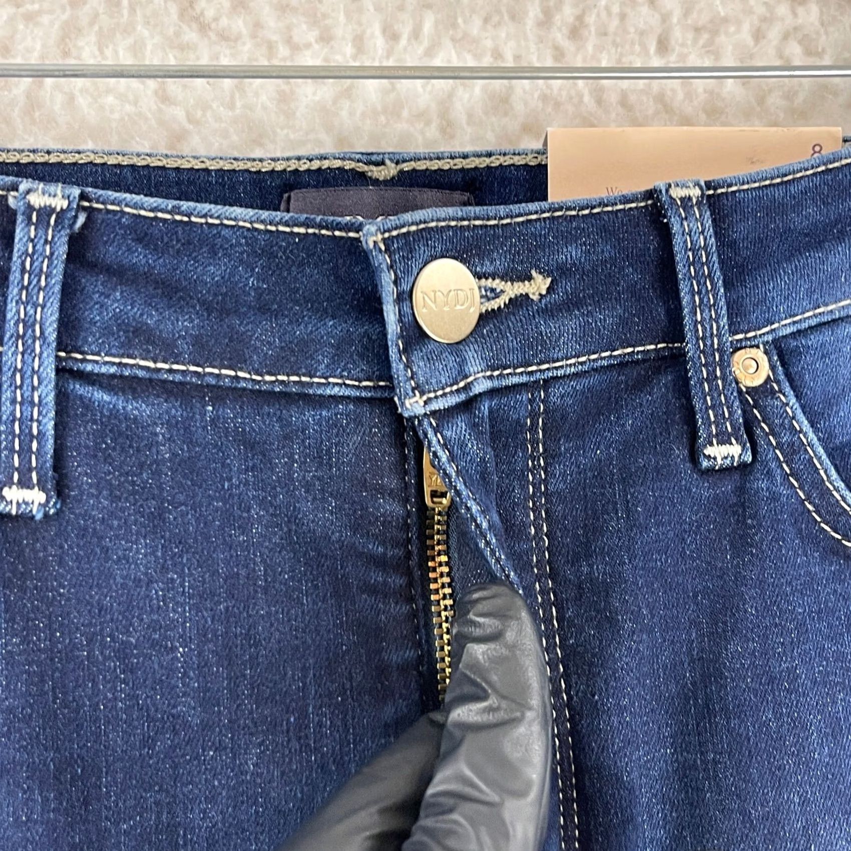 NYDJ VINTAGE NYDJ Jeans Womens Size 8 Ami Skinny Leg Denim Mid-Rise Dark Wash Blue Denim Skinny Jeans Womens 8 NYDJ City College Preppy Size 30" / US 8 / IT 44 - 5 Thumbnail