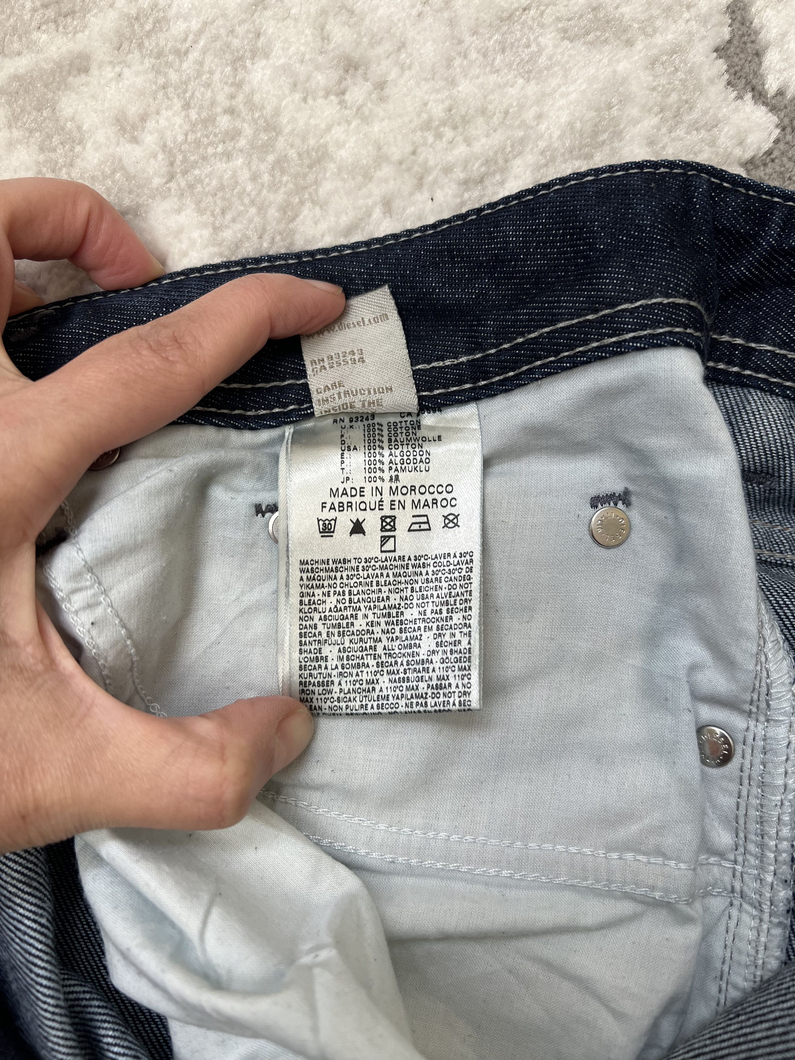 Diesel Diesel Jeans Mens Narrot Regular/Carrot Wash 0073N W34 Size US 34 / EU 50 - 8 Thumbnail