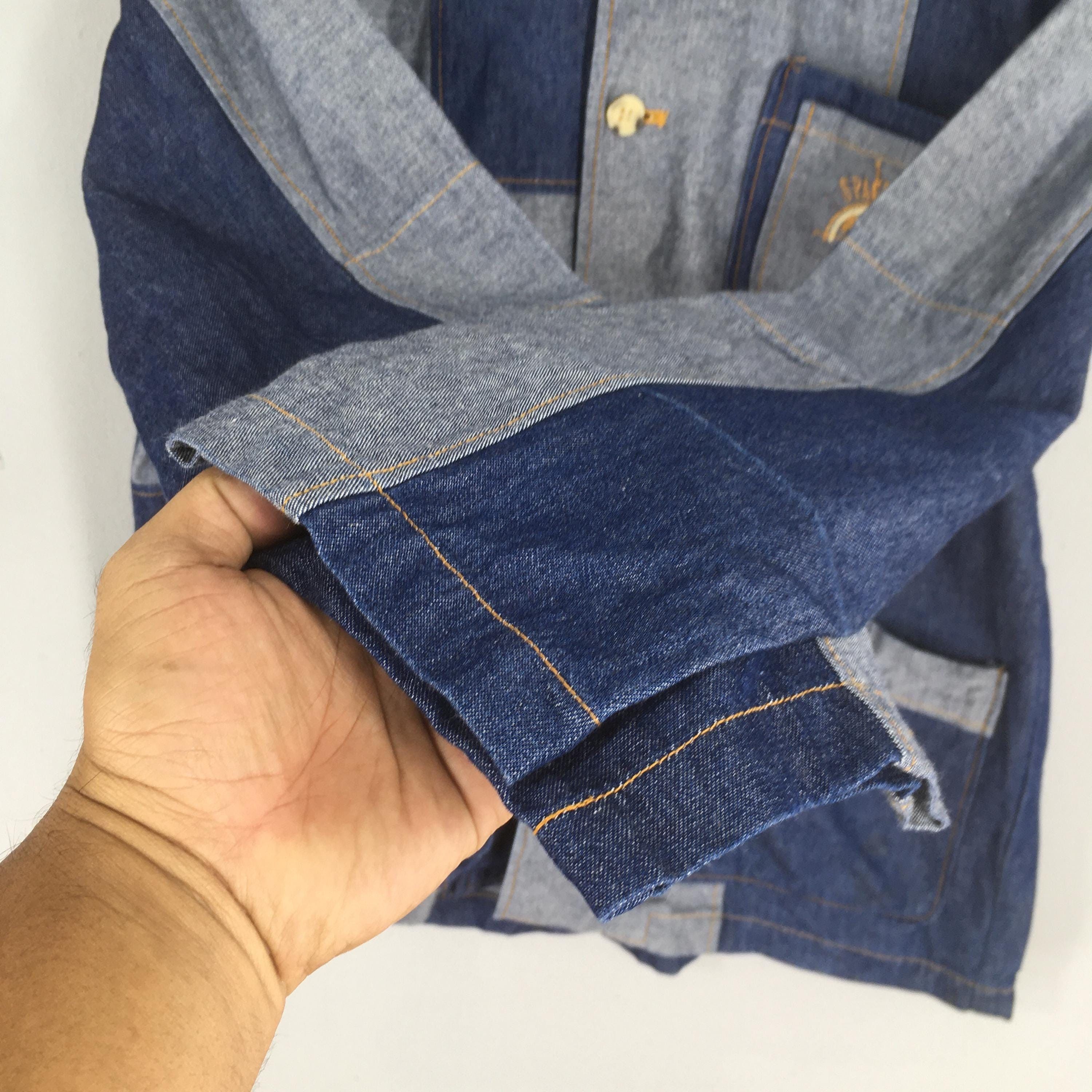 Vintage Vintage Bonskip Patchwork Denim Jeans Jacket Labor Medium Size US M / EU 48-50 / 2 - 5 Thumbnail