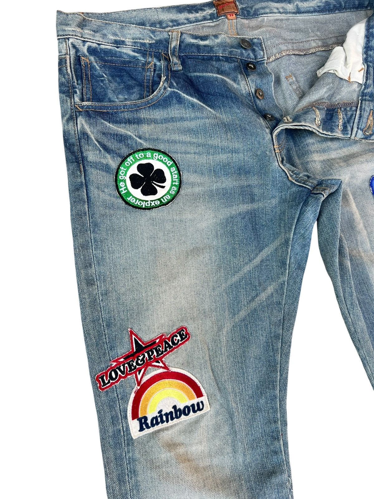 JACKROSE Jackrose Japan Mud Denim Patches Bootcut Jeans Flare Size US 33 - 9 Thumbnail