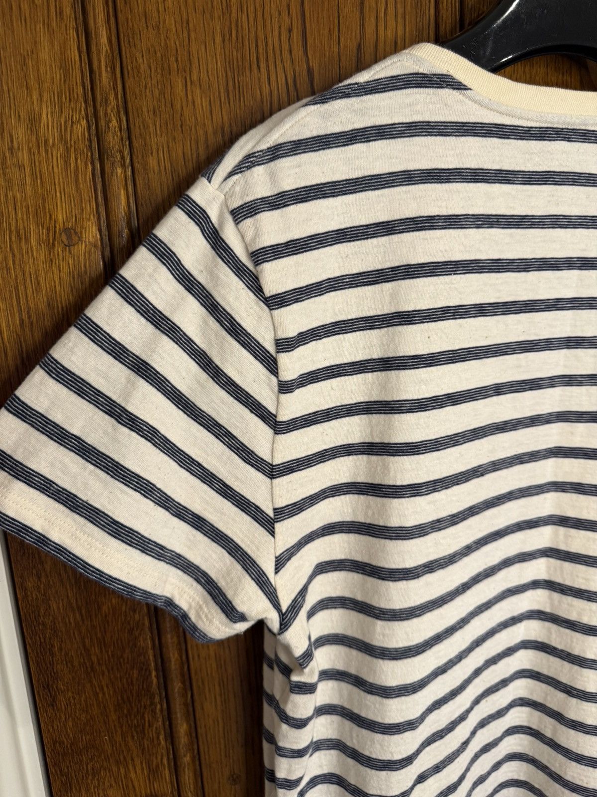 Saint Laurent Paris $620 Saint Laurent STRIPED CASSANDRE T-SHIRT IN JERSEY Size US L / EU 52-54 / 3 - 18 Thumbnail