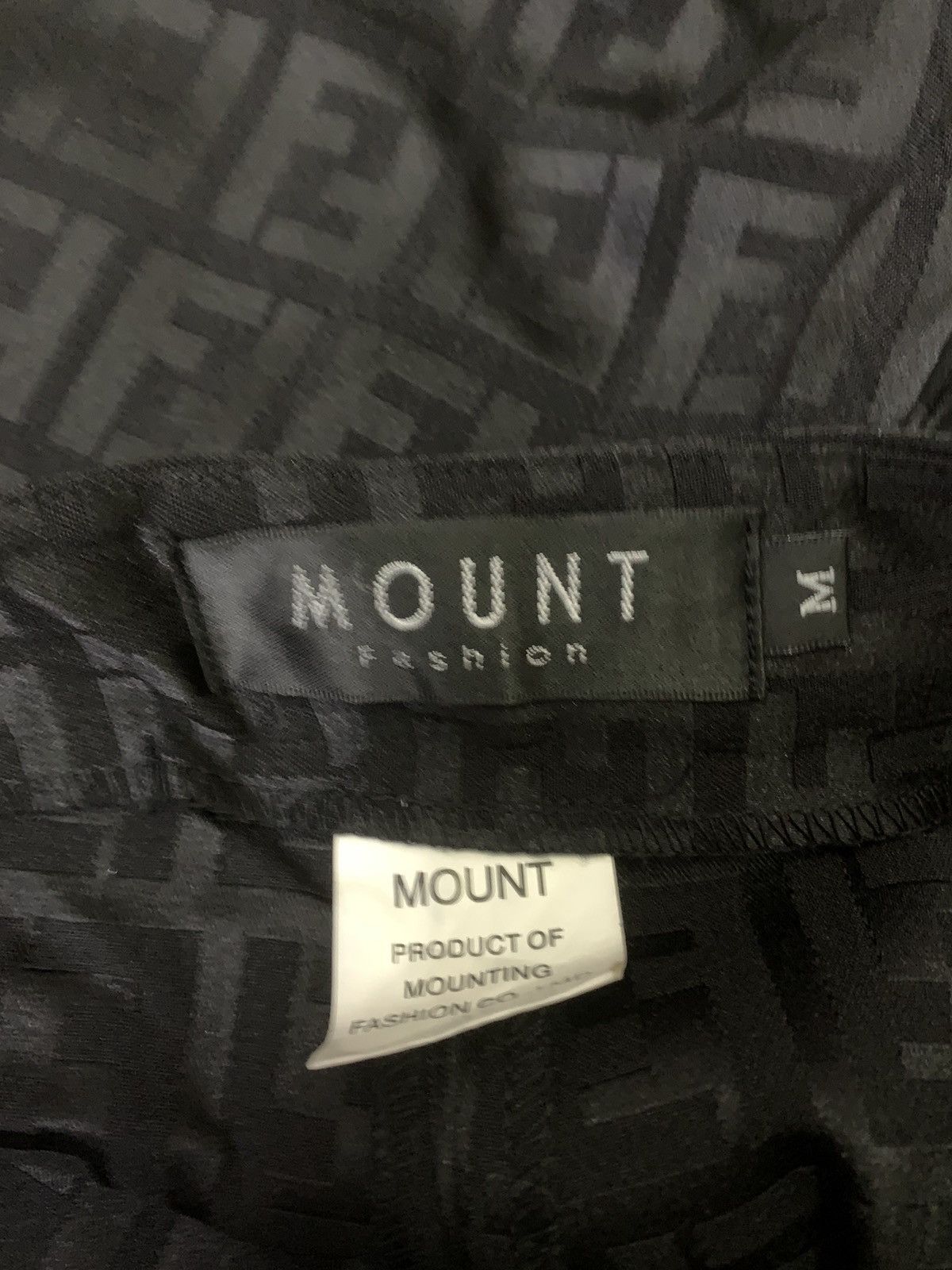 Designer × Japanese Brand Vtg Japanese Brand Mount Fashion Monogram Black Pant Size 27" / US 4 / IT 40 - 5 Thumbnail