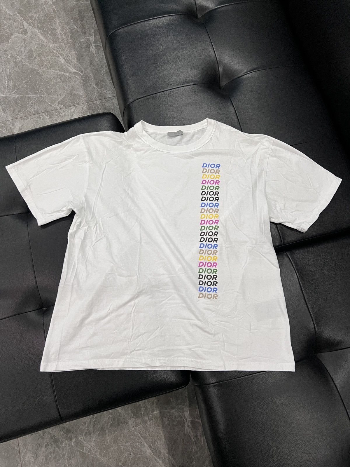 Dior Dior Rainbow Logo T-Shirt Size US XL / EU 56 / 4 - 1 Thumbnail