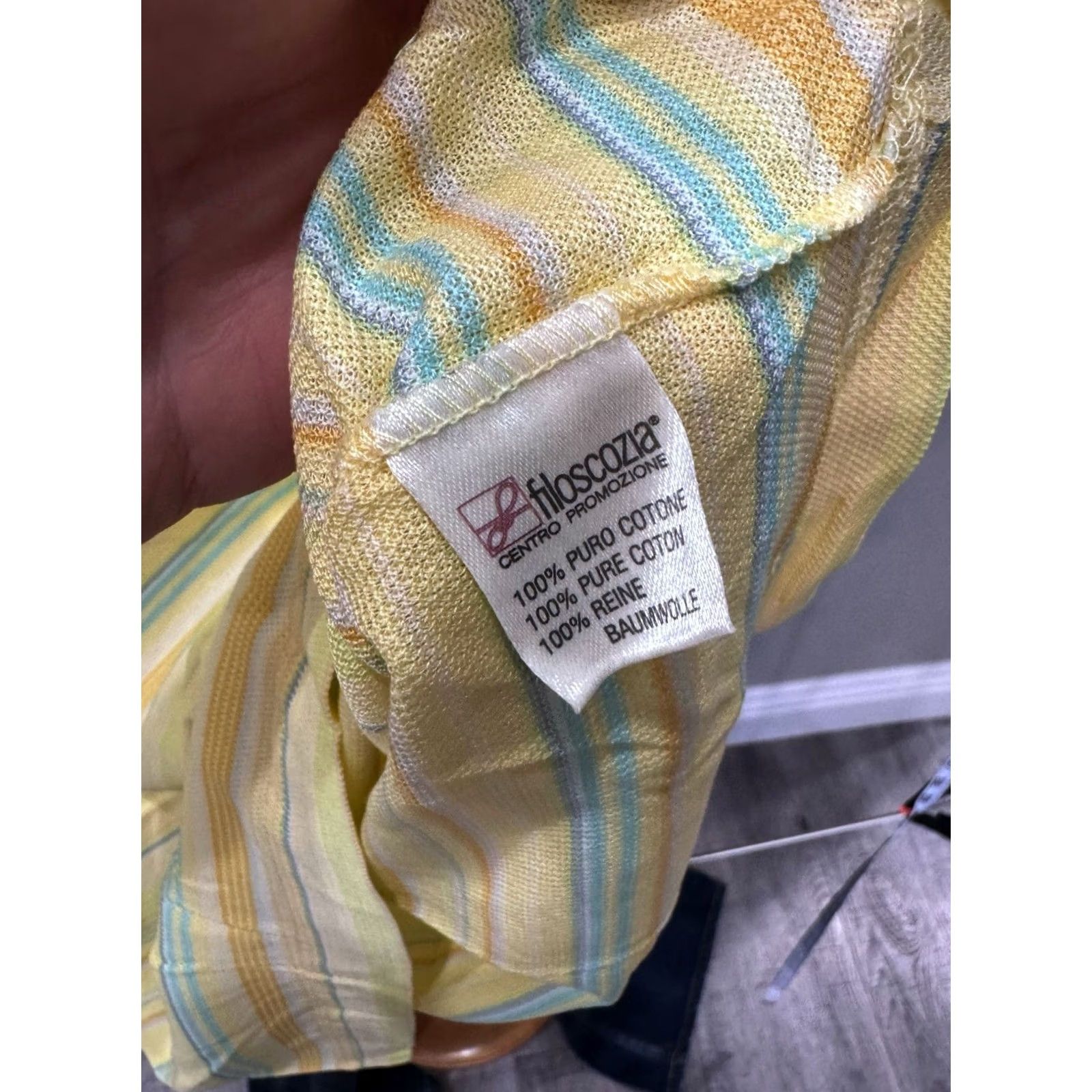 Fila Massimo Fila POLO SHIRT M Yellow Stripe Shirt Men M Multicolor NWT Size US M / EU 48-50 / 2 - 6 Thumbnail