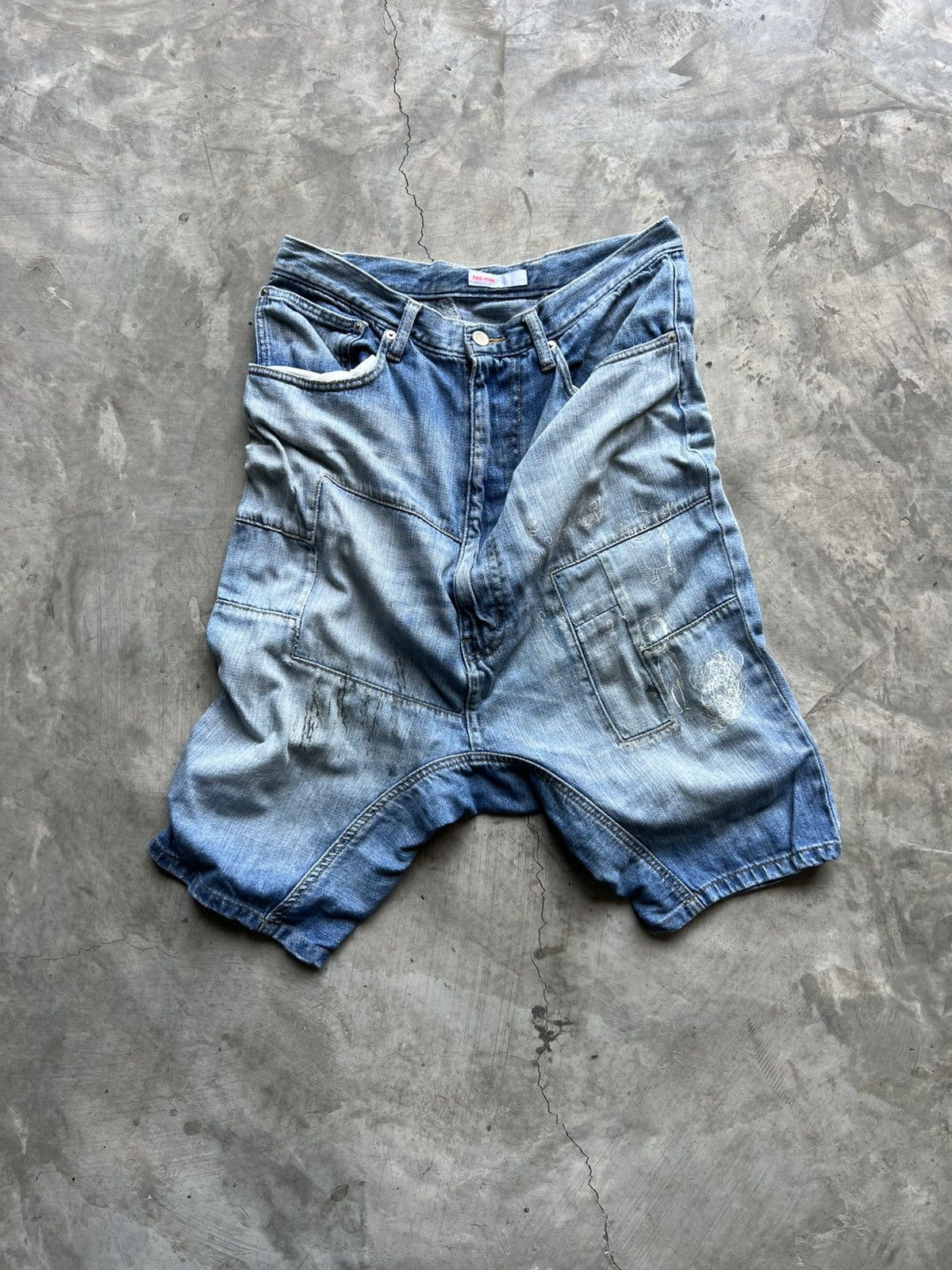 Ne-Net Ne-net Denim Patch Pant Size US 33 - 3 Thumbnail