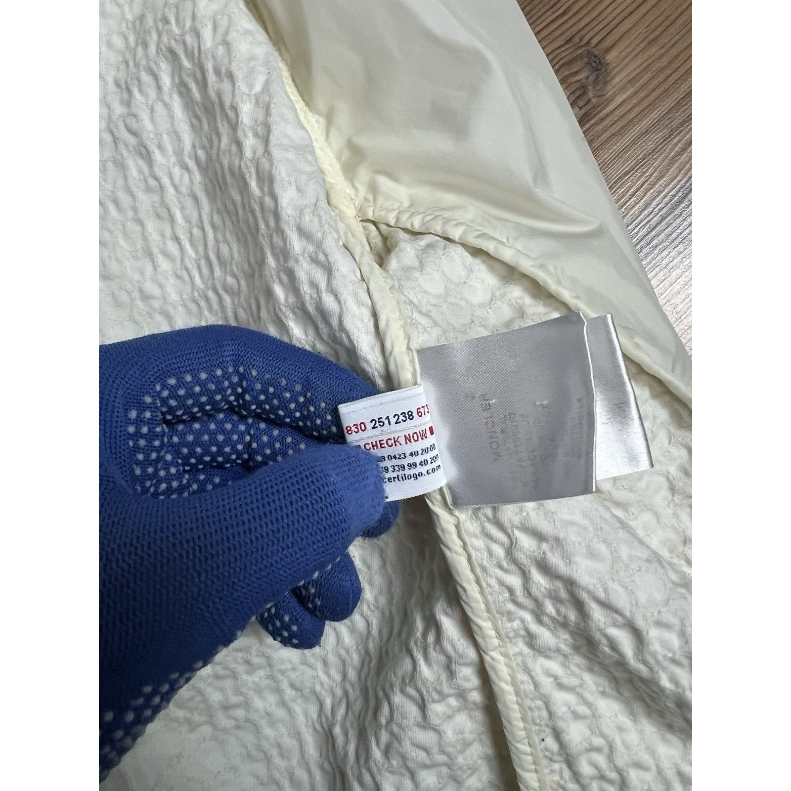 Moncler Moncler Marguerite Perforated Beige Women`s Bomber Jacket Si Size XS / US 0-2 / IT 36-38 - 13 Thumbnail