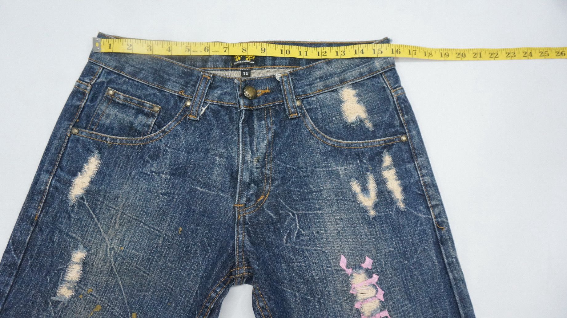 Other Legend of Glamour Wings Distressed Jeans Size US 32 / EU 48 - 8 Thumbnail