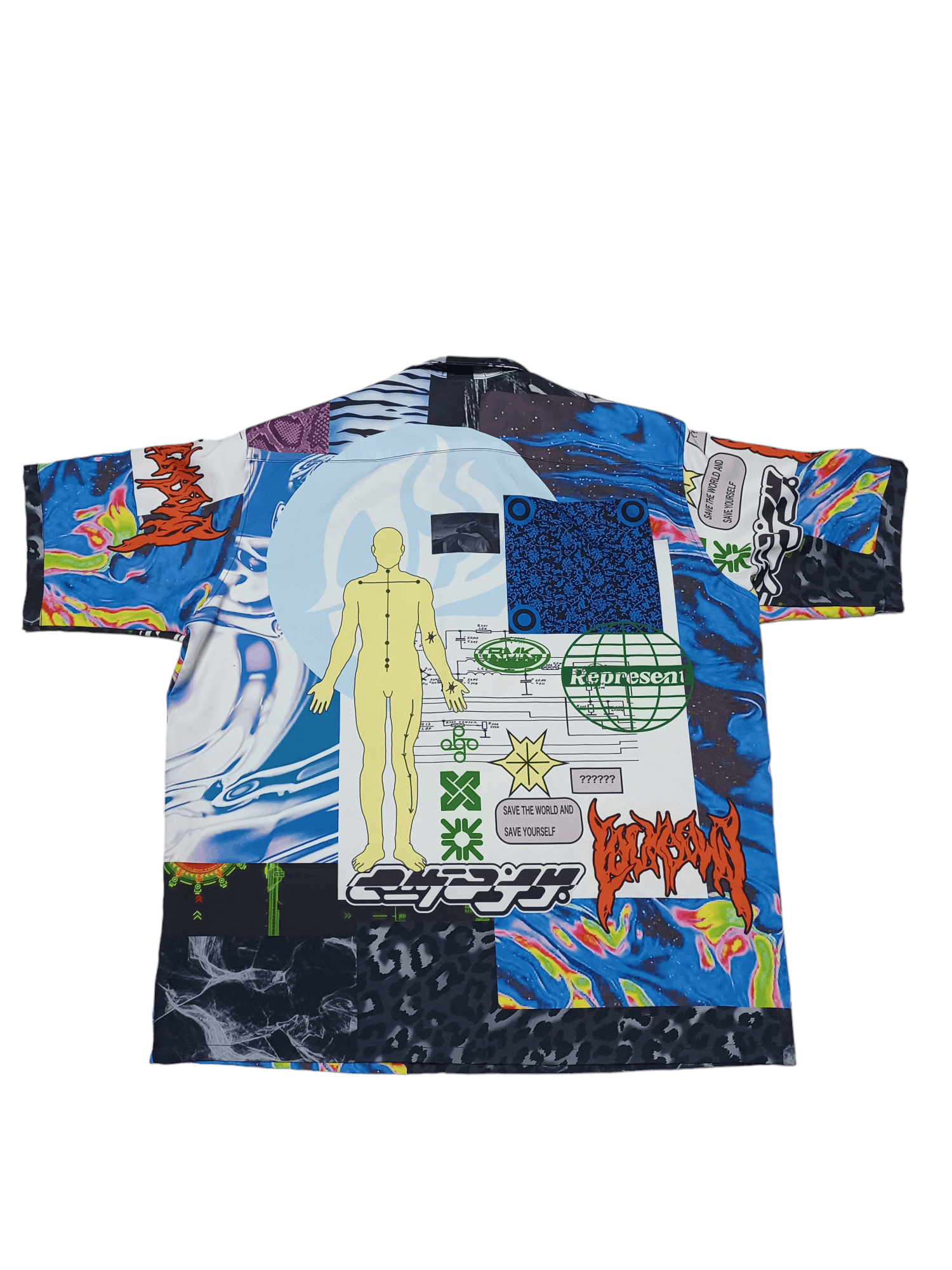 Other FANTASTIC CRAZY PRINT ALL OVER HAWAII SHIRT HYSTERICAL Y2K Size US L / EU 52-54 / 3 - 2 Thumbnail