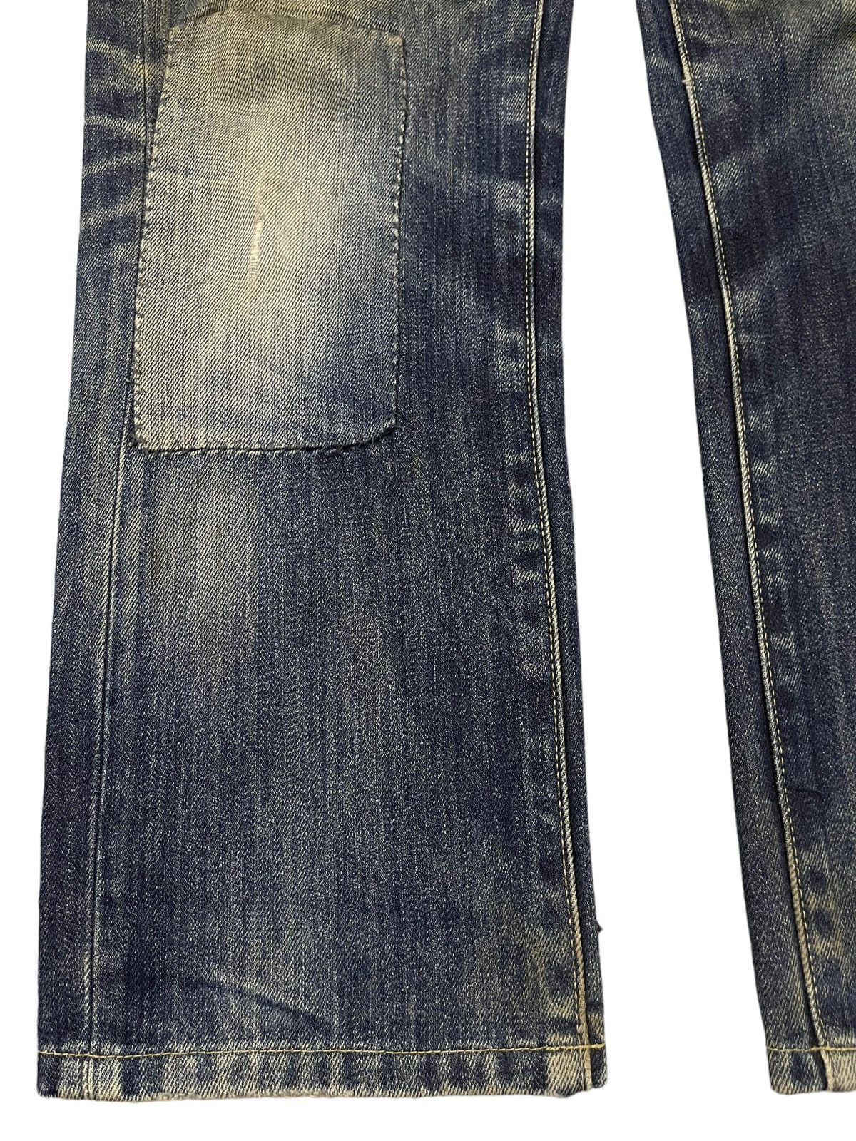 Uniqlo Vintage Japanese Uniqlo Mud Wash Patch Style Loose Jeans Size US 32 / EU 48 - 5 Thumbnail