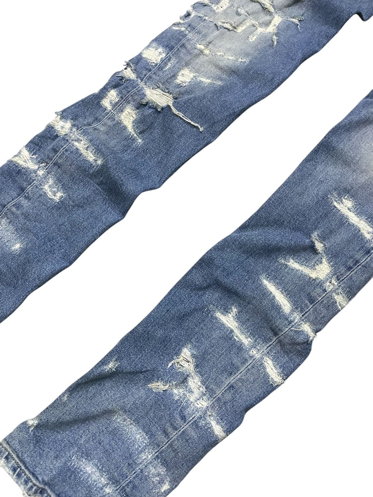 Diesel × Diesel Black Gold Diesel Black Gold Stacked Distressed Heavy Stitched Jeans Size US 34 / EU 50 - 5 Thumbnail