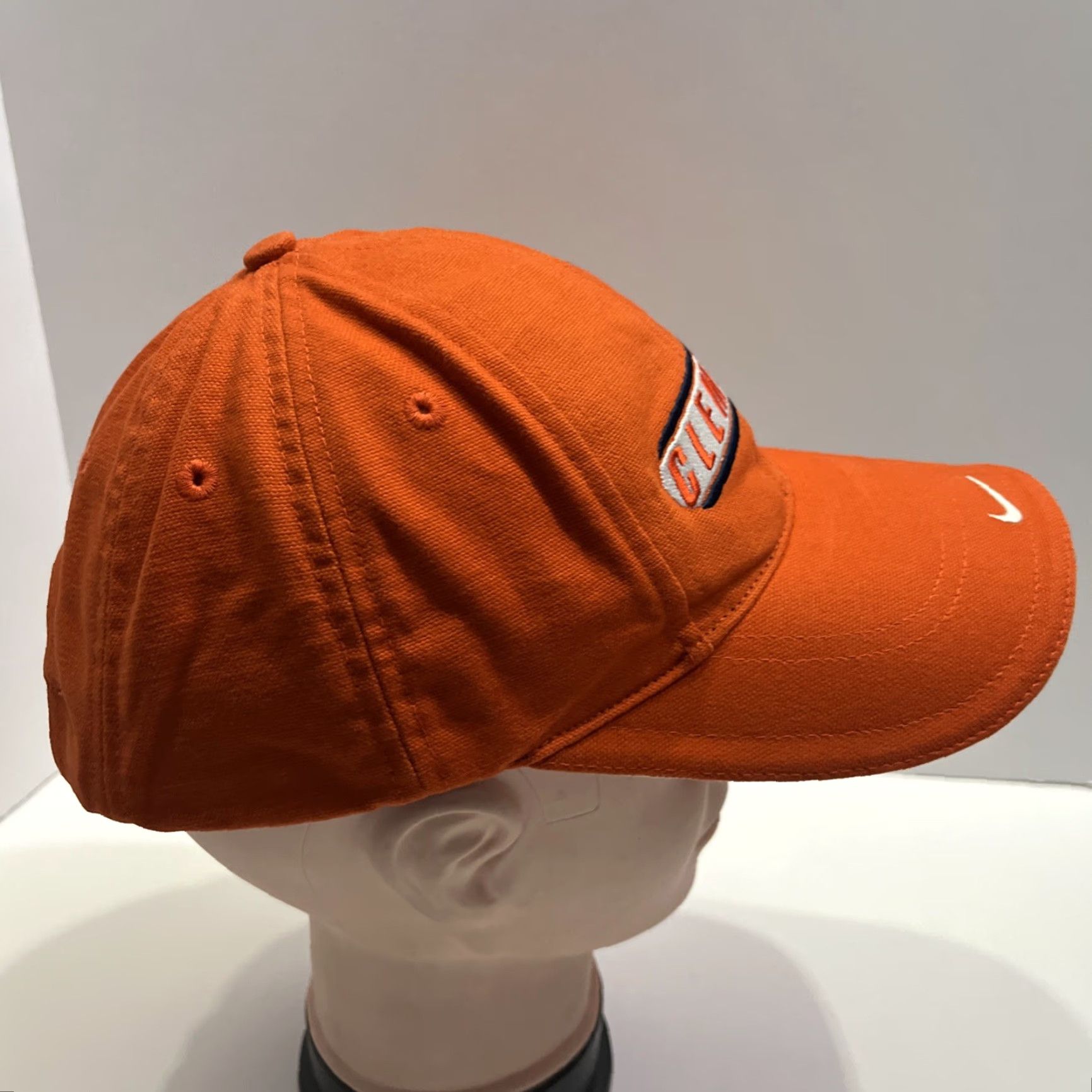 Nike Clemson Tigers Nike Hat Cap Orange White On Field Center Swoosh Baseball Cap Unisex Adults One Size Adjustable Lightweight Polyester Size ONE SIZE - 4 Thumbnail